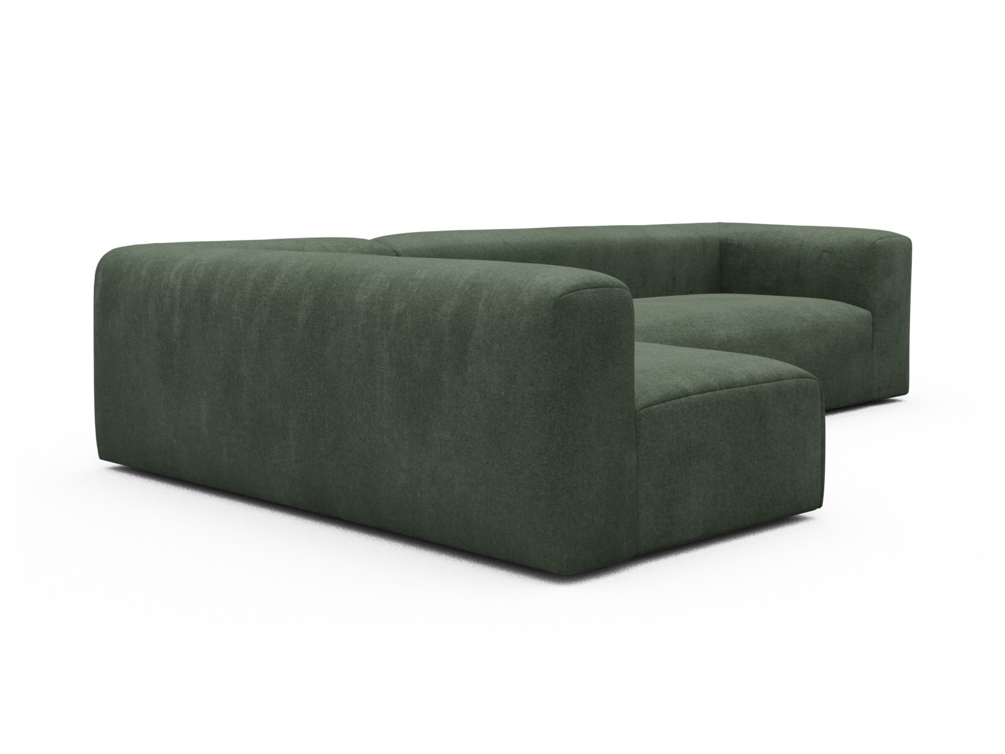 Skandi Home Ecksofa Fred 2x 2,5-Sitzer links offen Casone-Forest-Green moebelfaktor