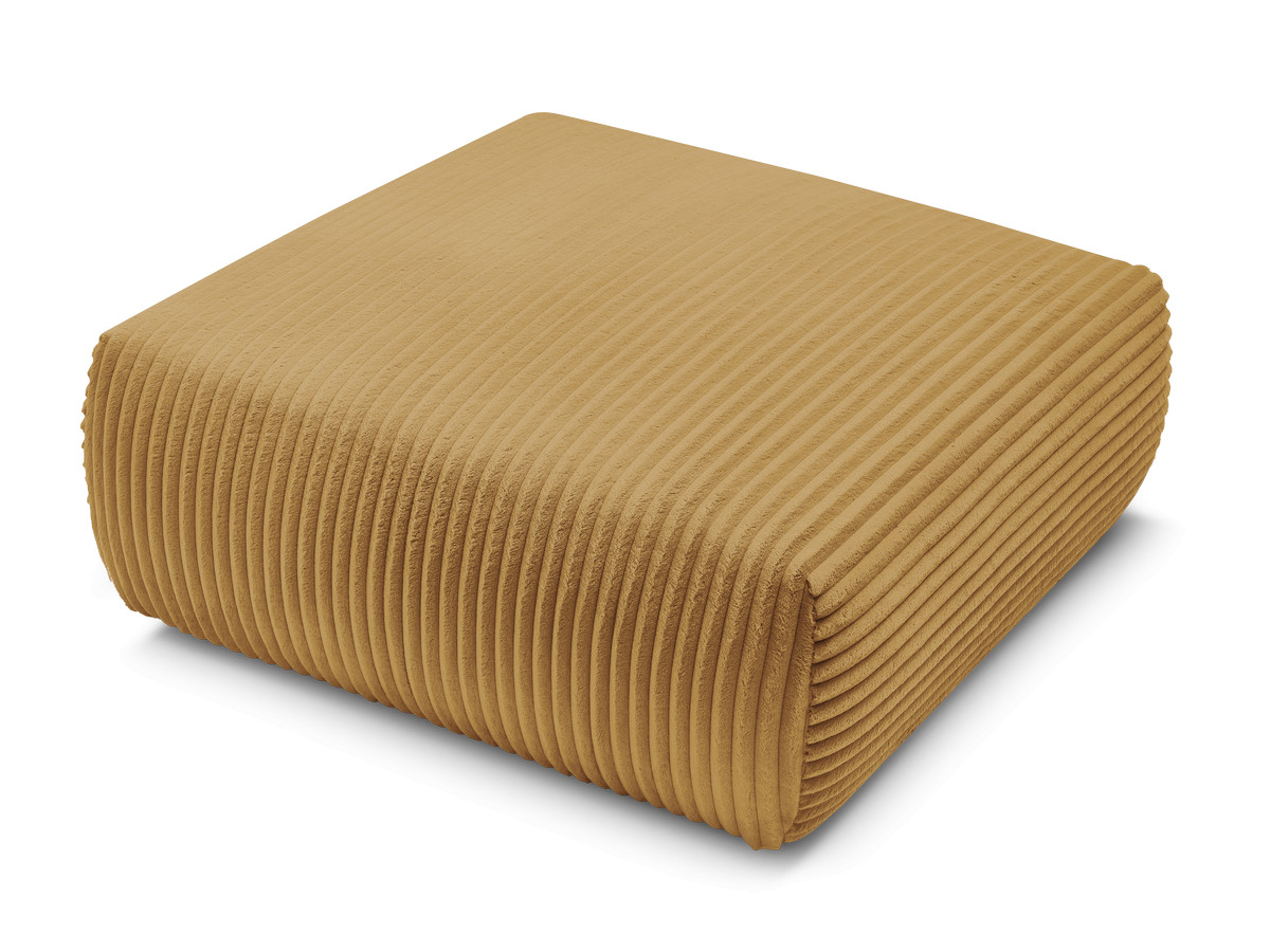 Bobochic Lucien Pouf Breitcord weich Gelb