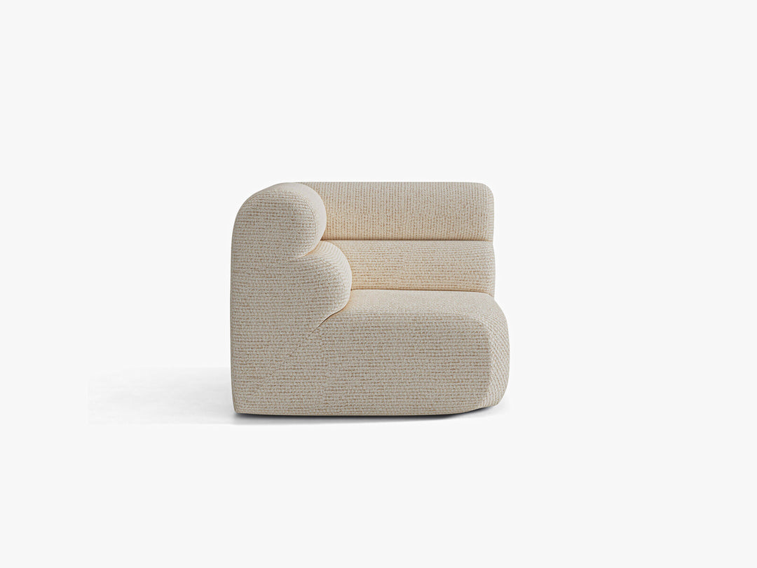 Micadoni Neo Eckmodul Chenille SILENCIO Helles Beige
