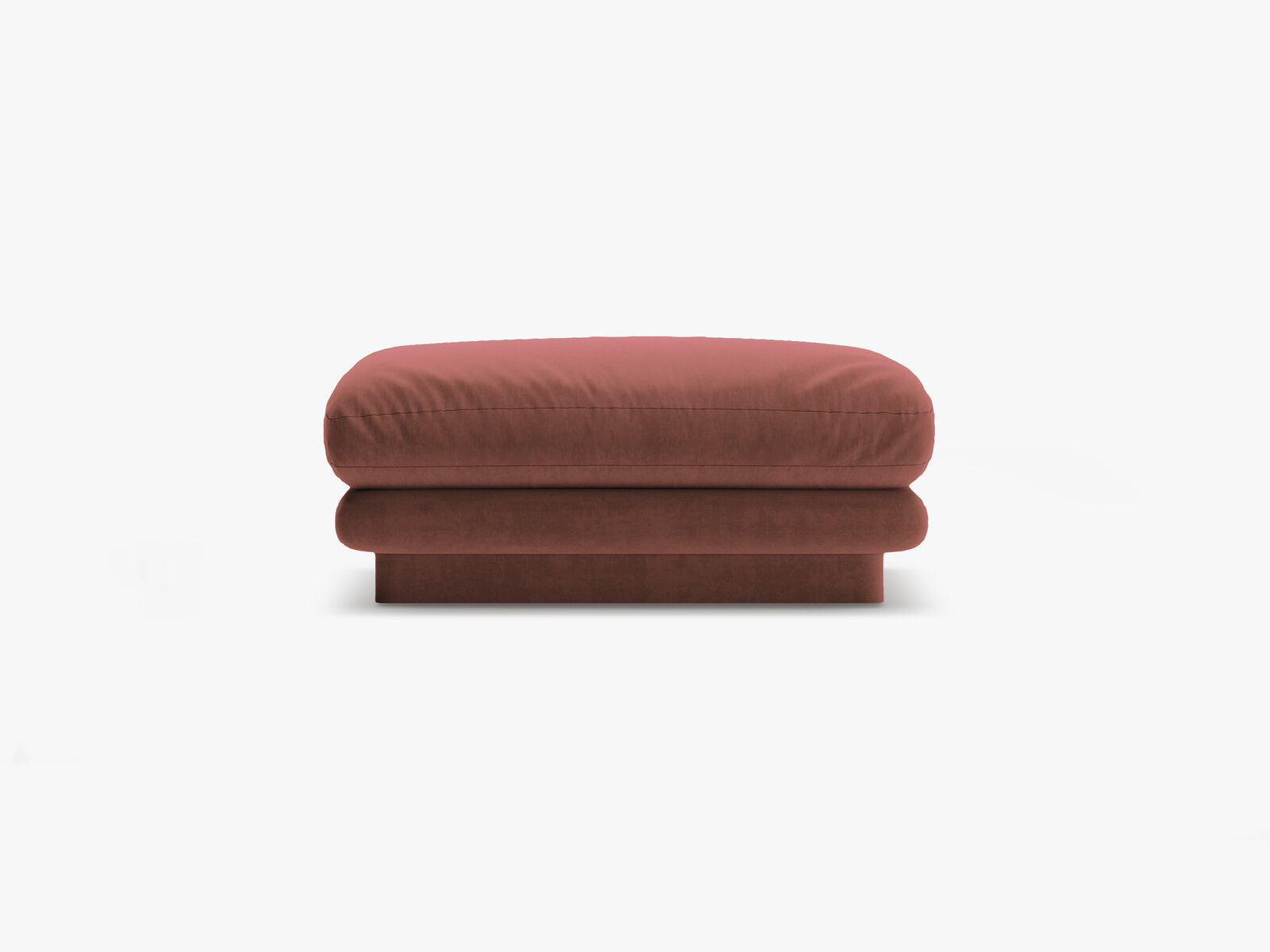 Micadoni Hocker Torino 1-Sitzer Samt Cuoio