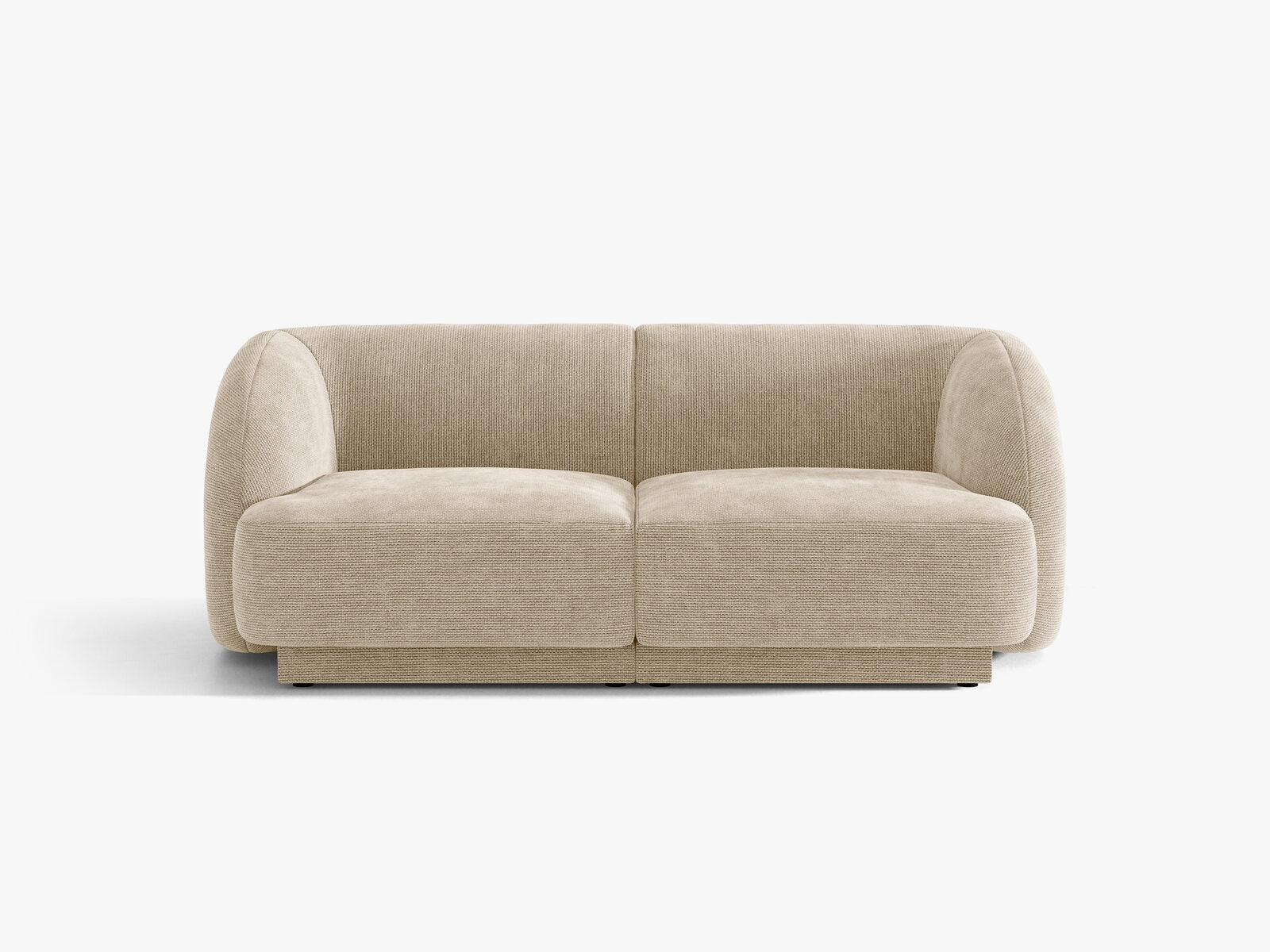 Micadoni Sofa Miley 2-Sitzer Chenille Eden Beige