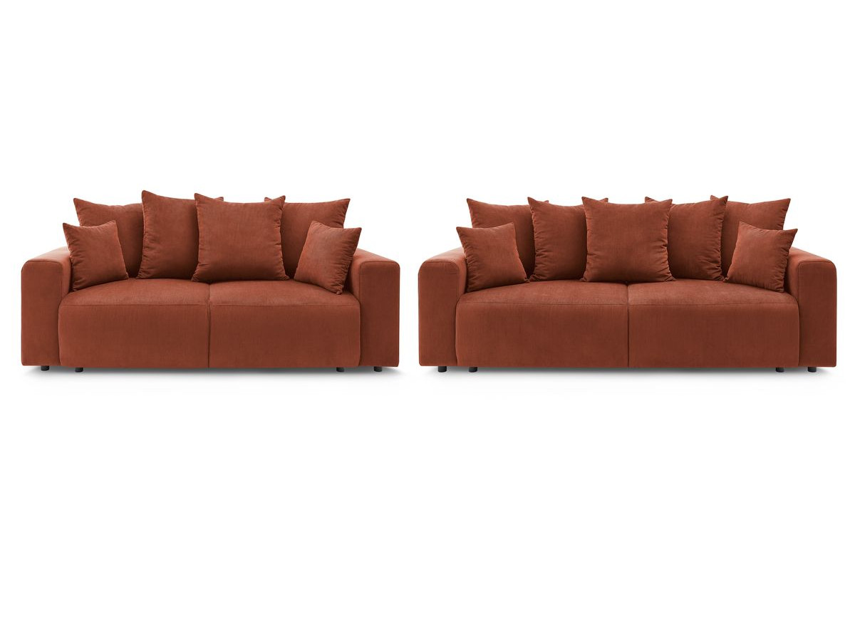 Bobochic Envy Sofa 5-Sitzer Cordsamt Orange