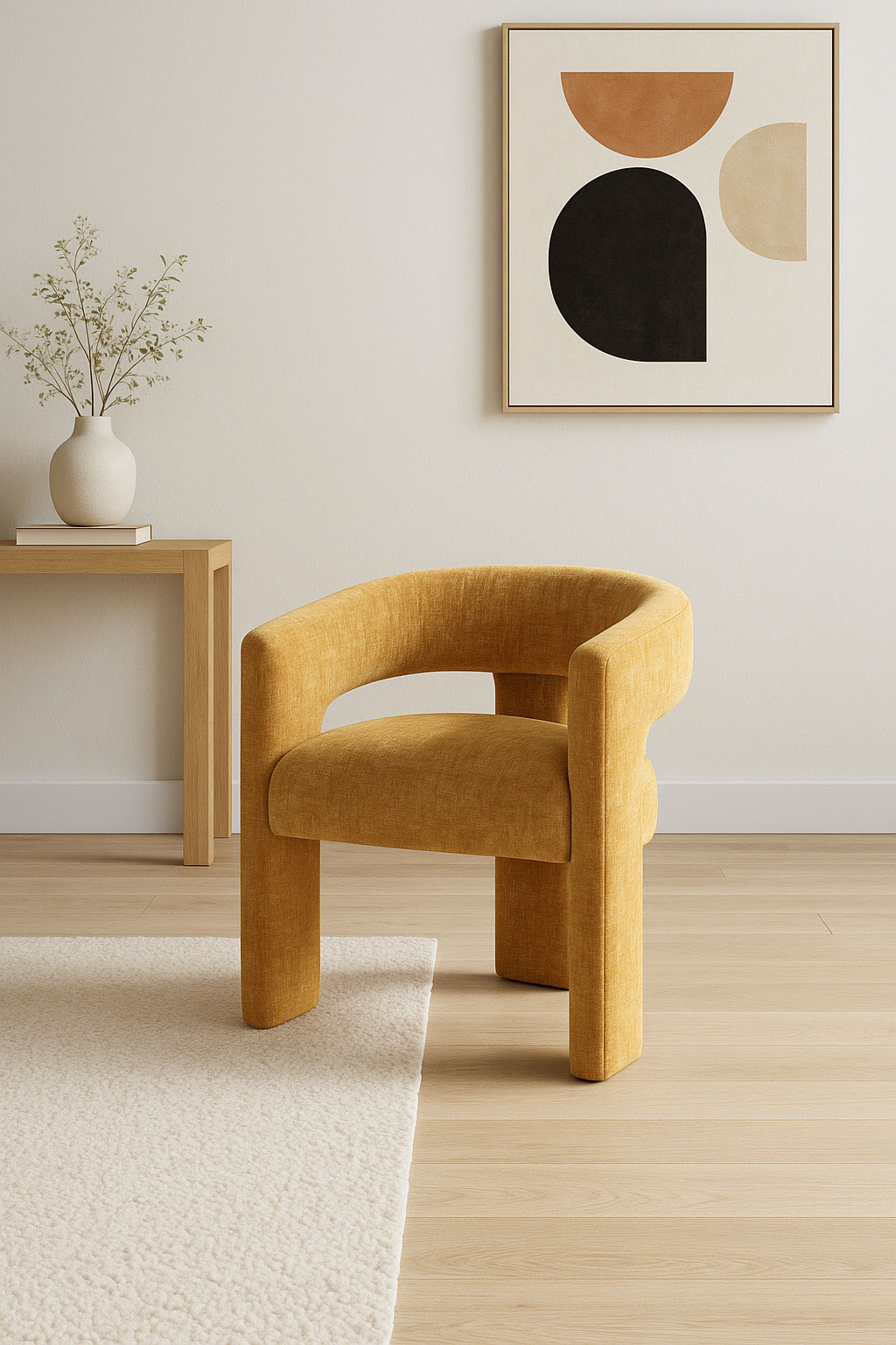 Livin Hill Polsterstuhl Leith 62 × 58 × 75 cm Orange-Gold