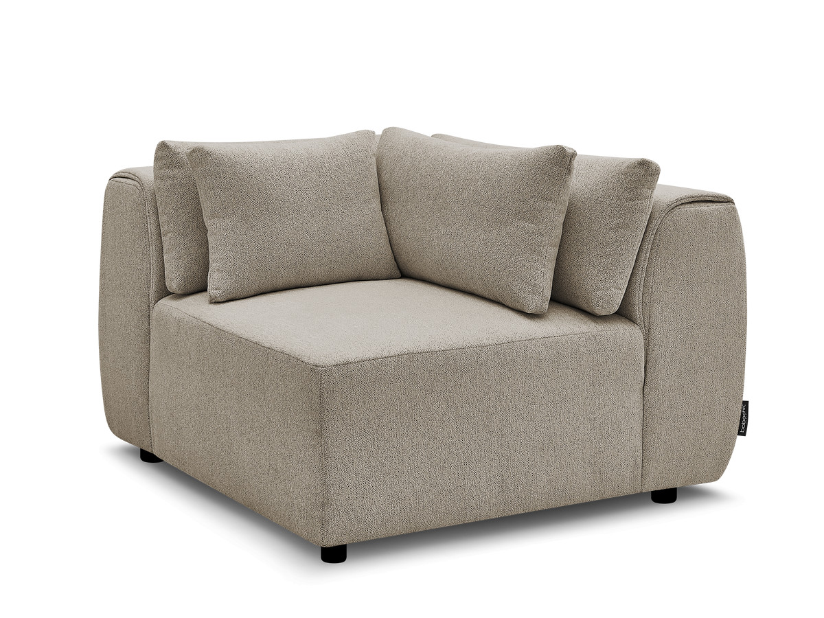 Bobochic Jana Eckmodul Melange-Stoff Taupe