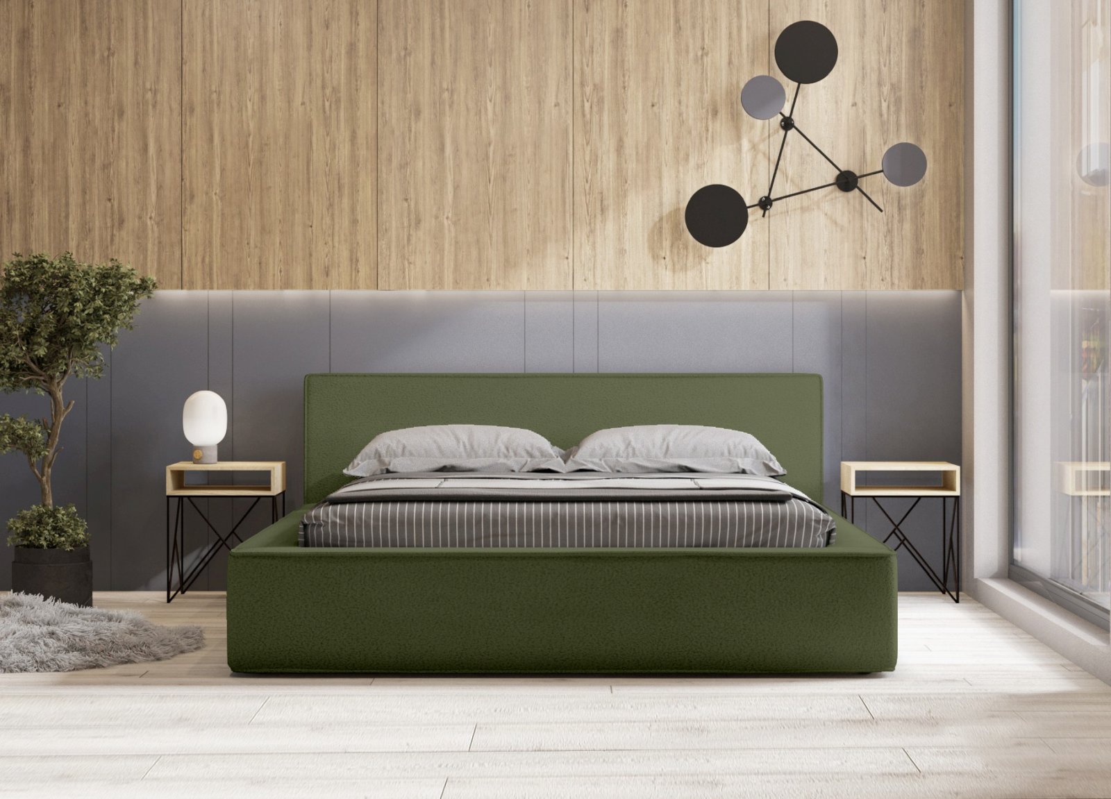 Polsterbett Delano Boucle 140x200 mit Holzrahmen Now Or Never 38