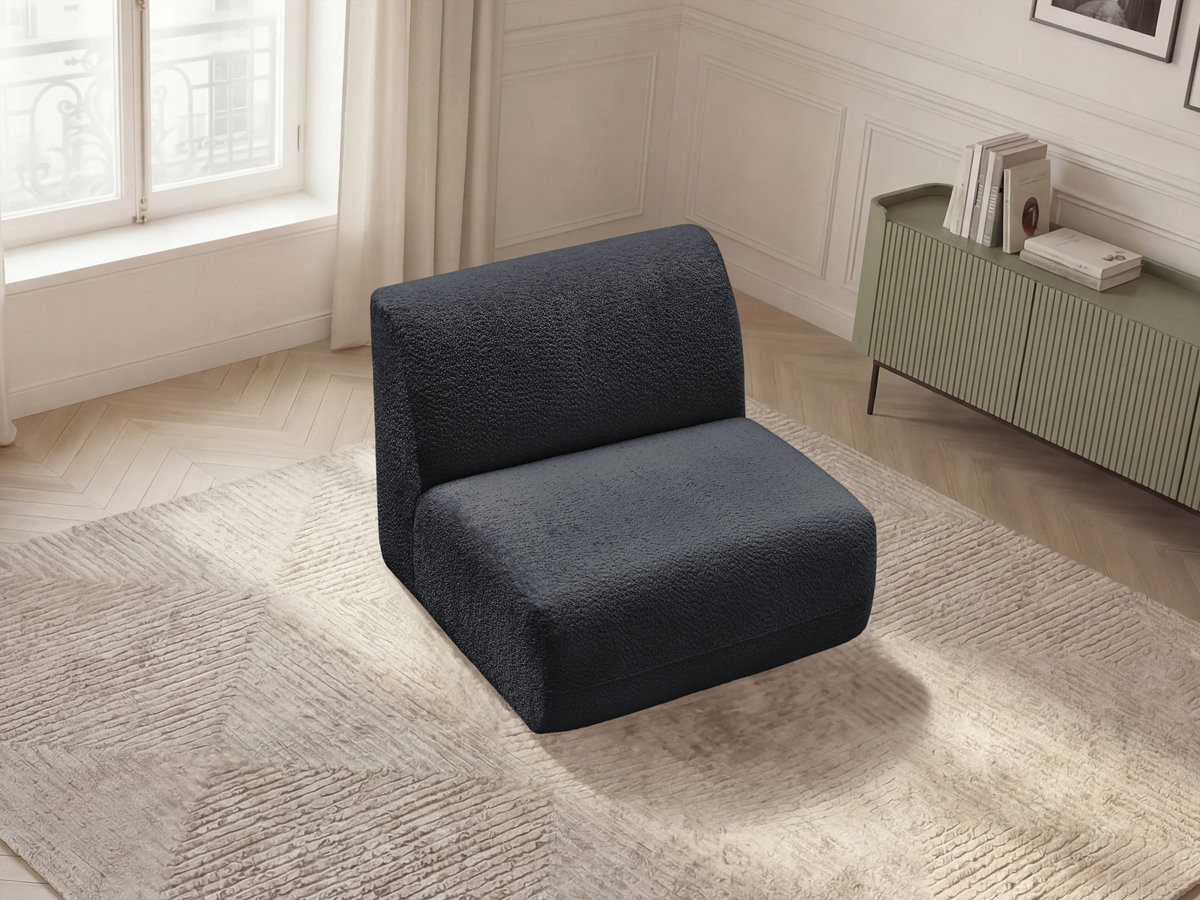 Bobochic Anda Sofamodul 1-Sitzer 84 × 103 cm Chenille Schwarz