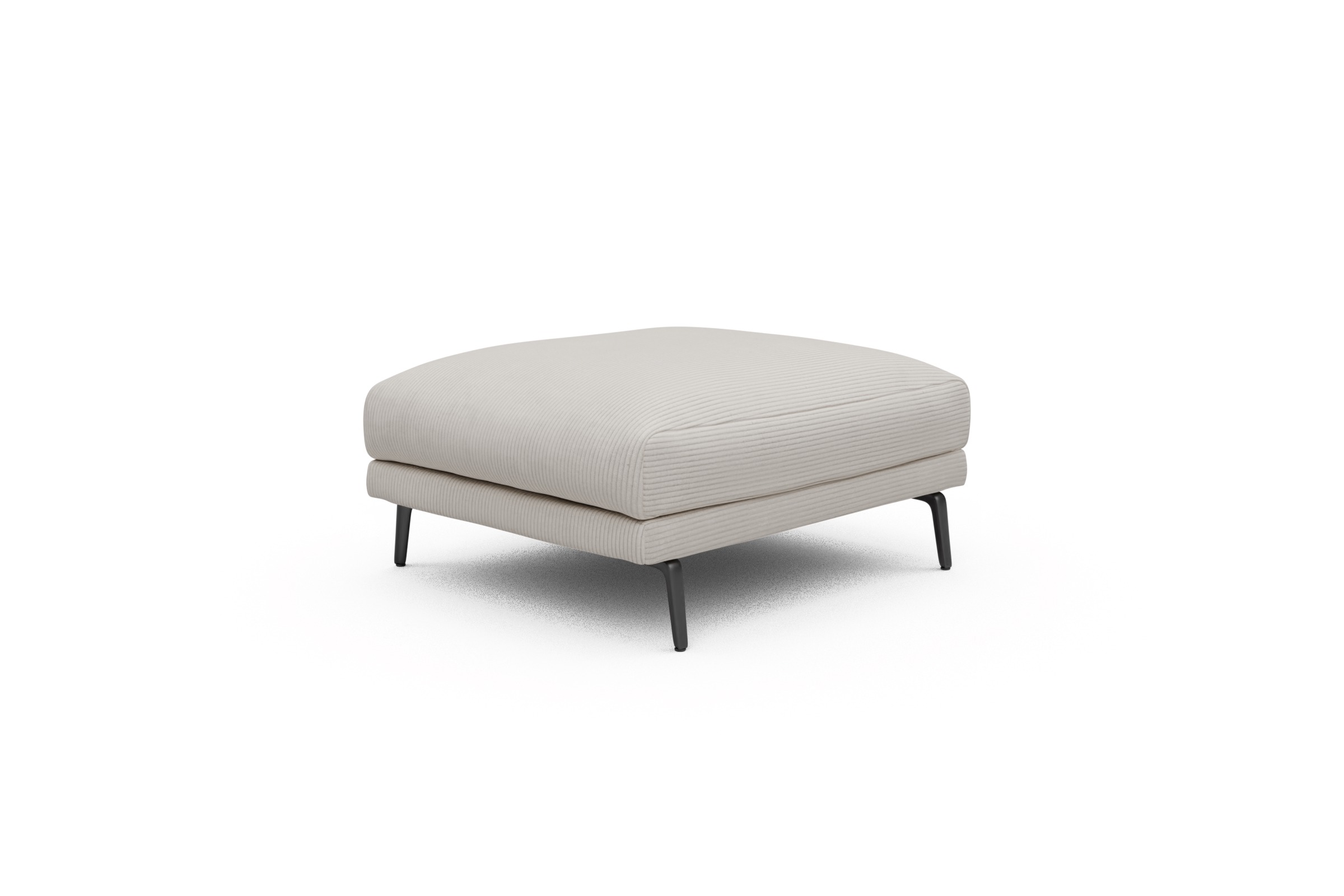 Sitzhocker Karl Corduroy-Ivory