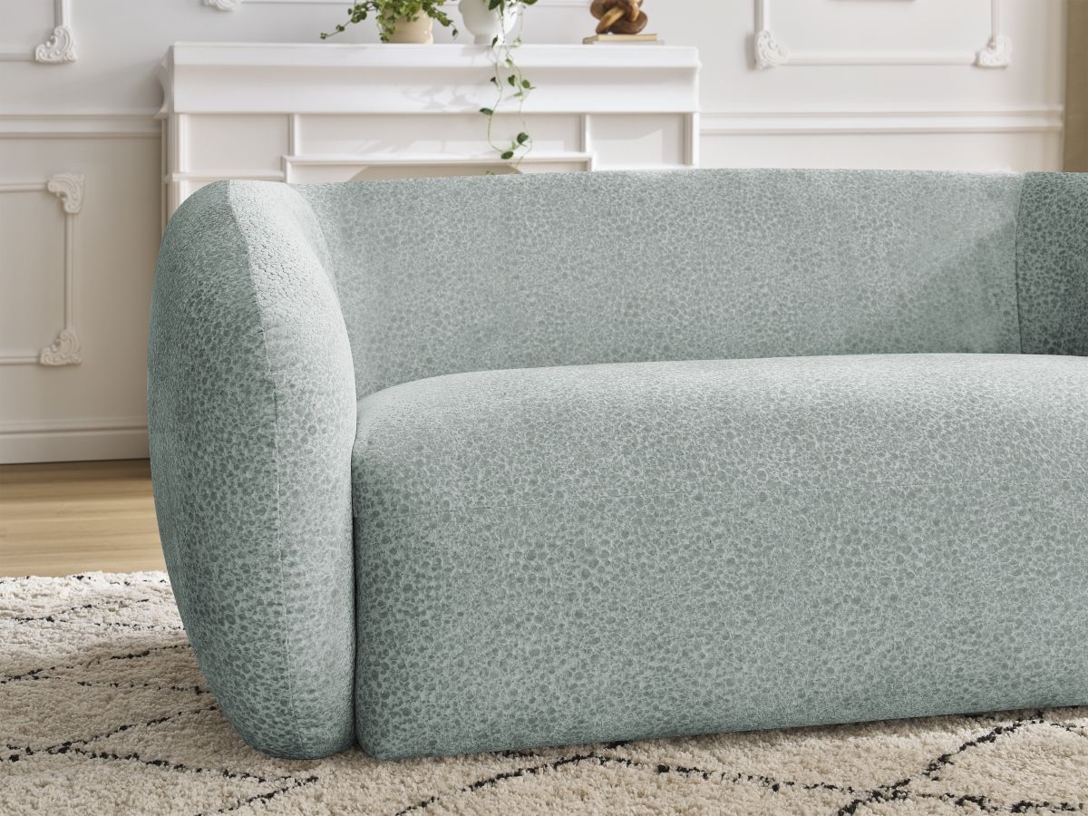 Bobochic Celine Sofa 2-Sitzer Strukturstoff Hellblau