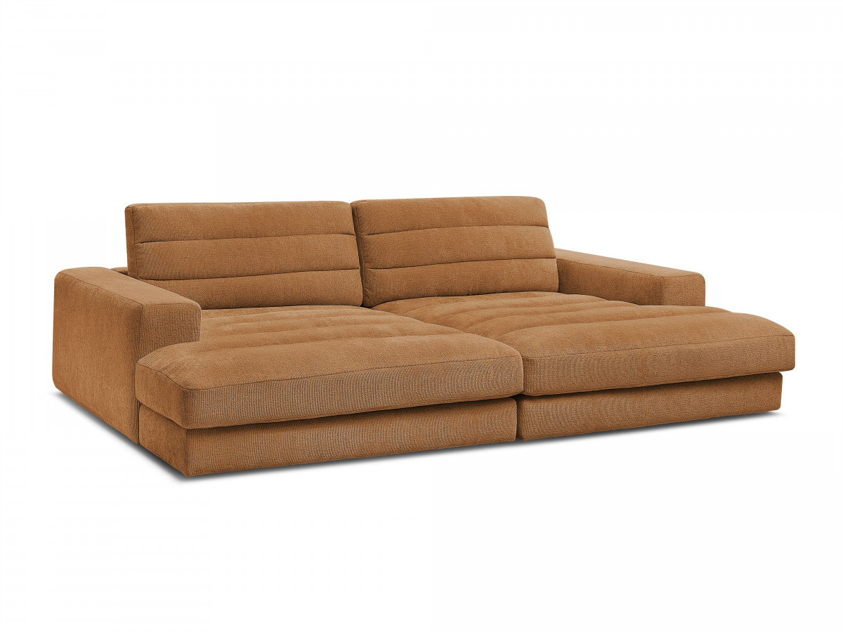 Bobochic Sierra Sofa 4-Sitzer Strukturstoff Orange