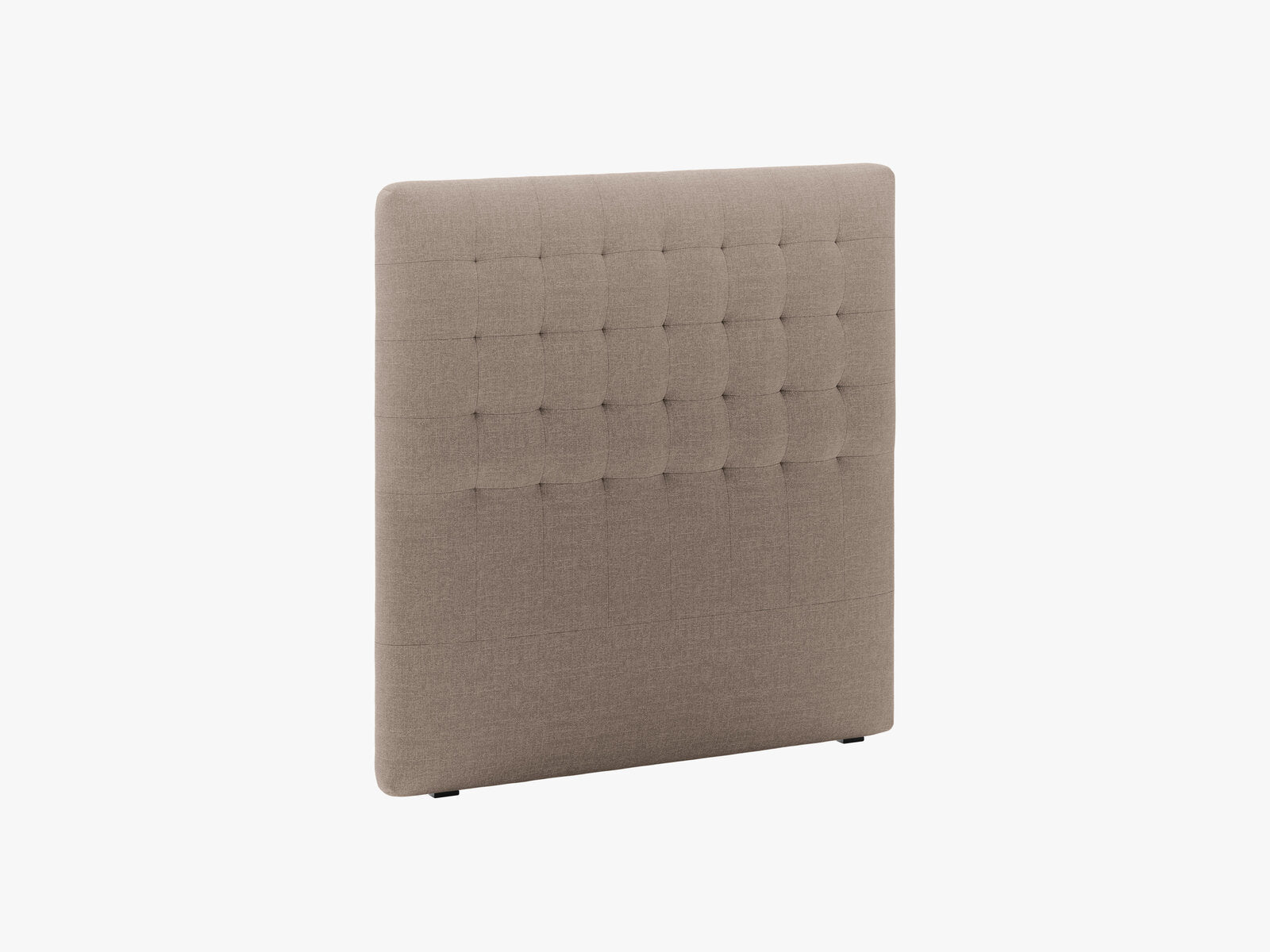 Micadoni Nova Samtiger Kopfteil 120 cm (H 120 cm) Strukturierter Stoff Liberty Cappuccino 120x120