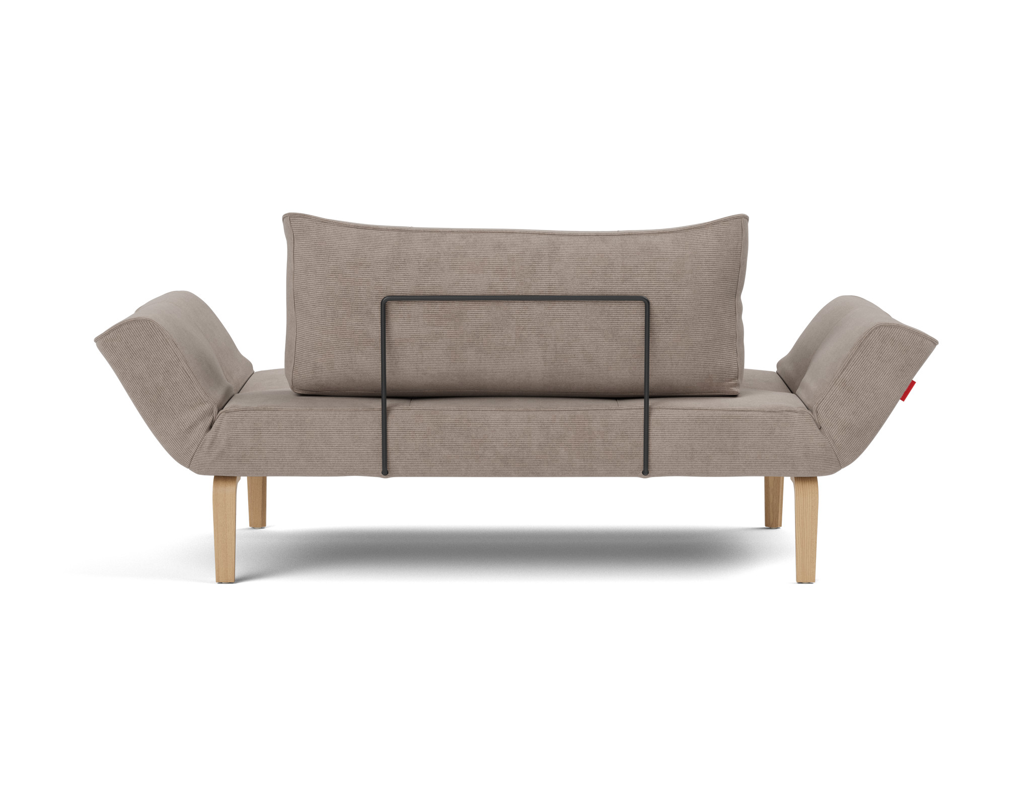 Tagesbett Zeal Kord Cordufine 318-Beige Beine Bow Eiche