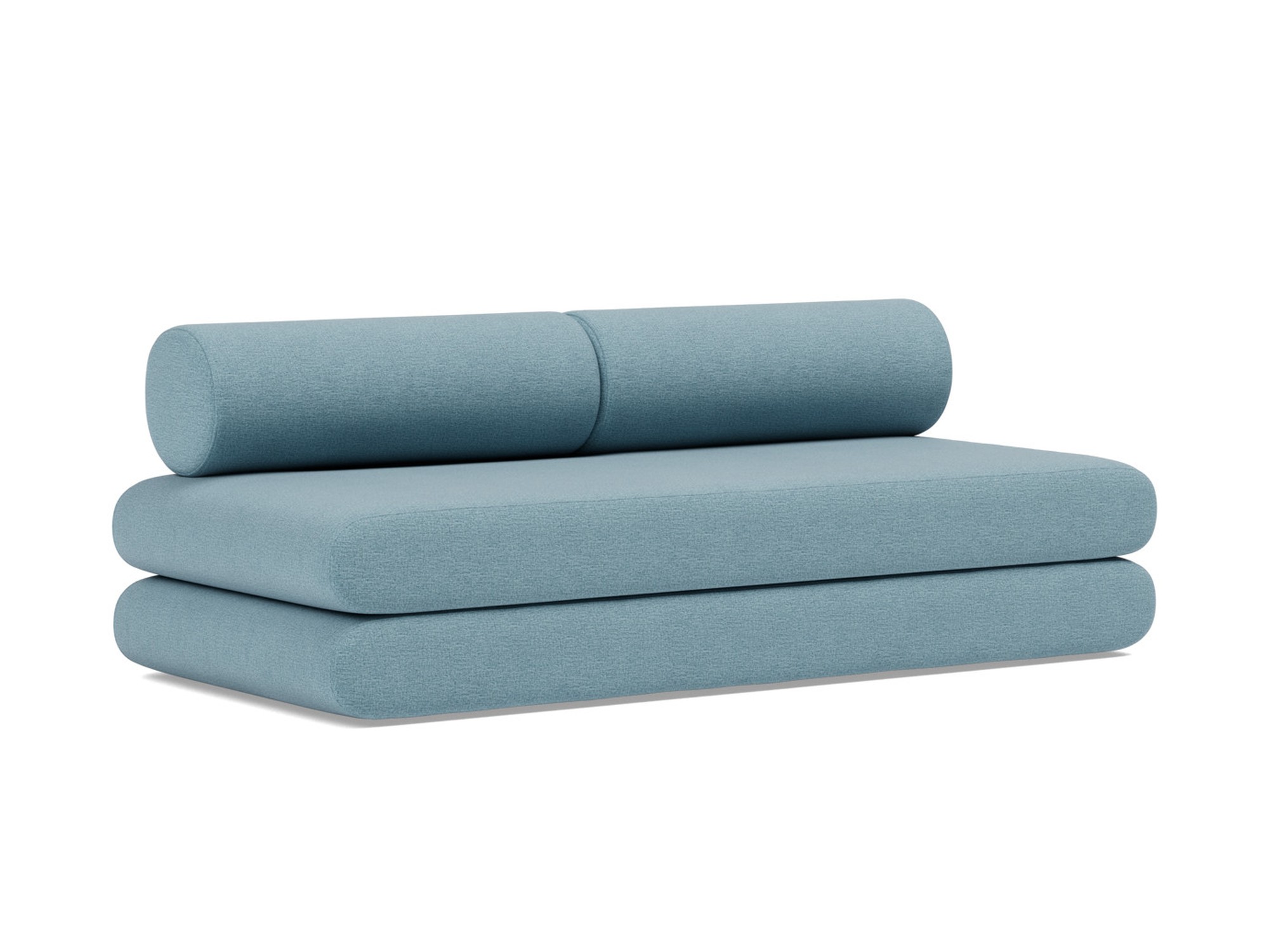 Tagesbett Circlus mit Rückenrollen Flachgewebe Mixed Dance 525-Light-Blue