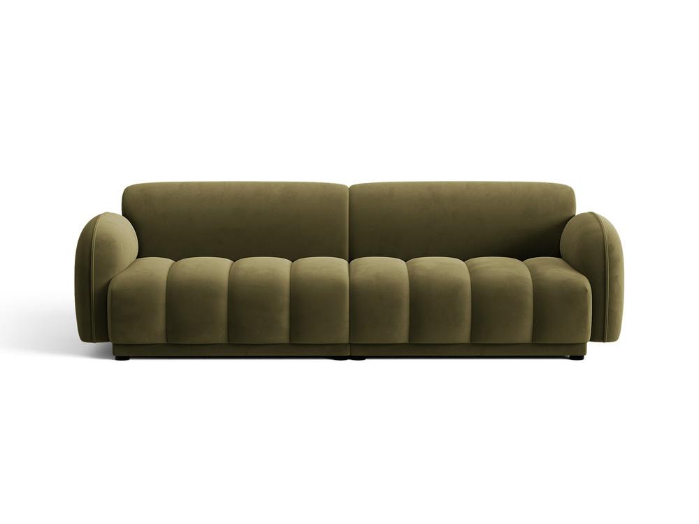 Cosmopolitan Design Sofa Bilbao 4-Sitzer Samt Casino Hellgrün