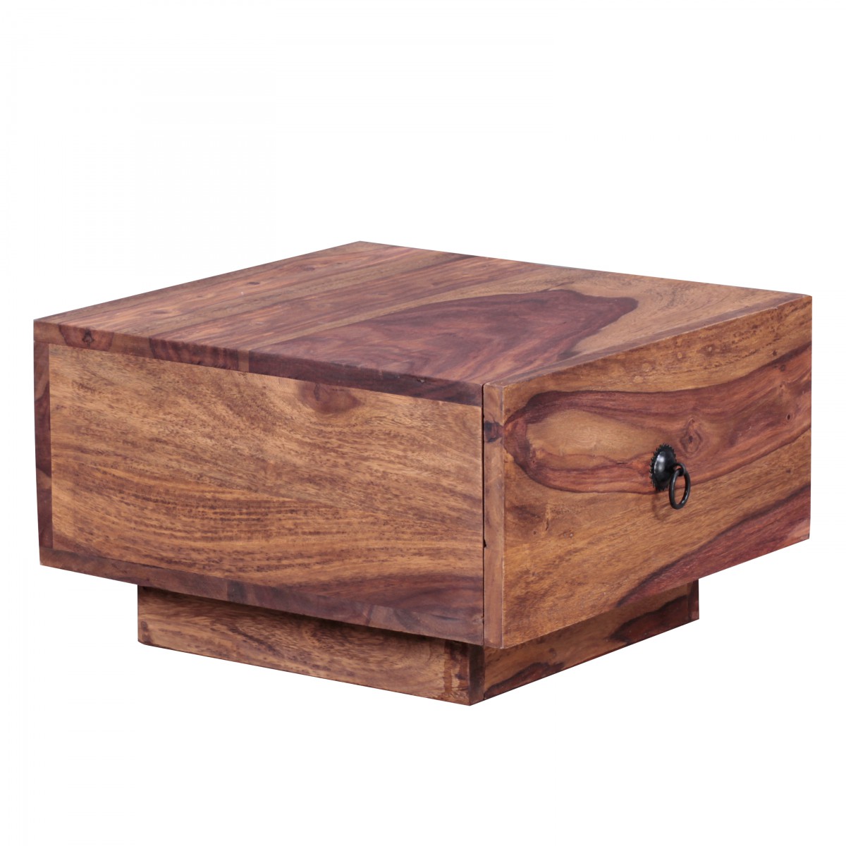 Nachttisch Aalvik Massivholz Dunkelbraun 40 × 40 × 25 cm