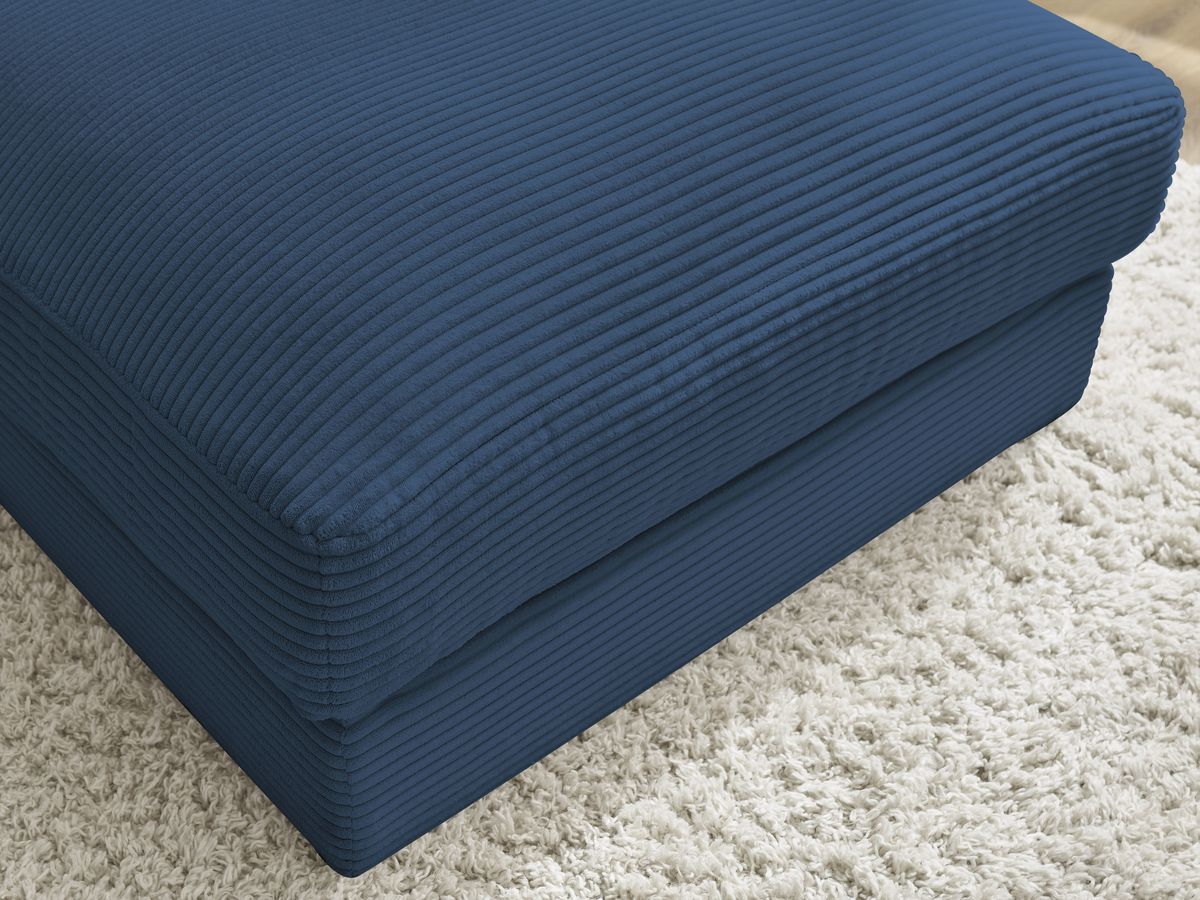 Bobochic Leonard Pouf Cordsamt Dunkelblau