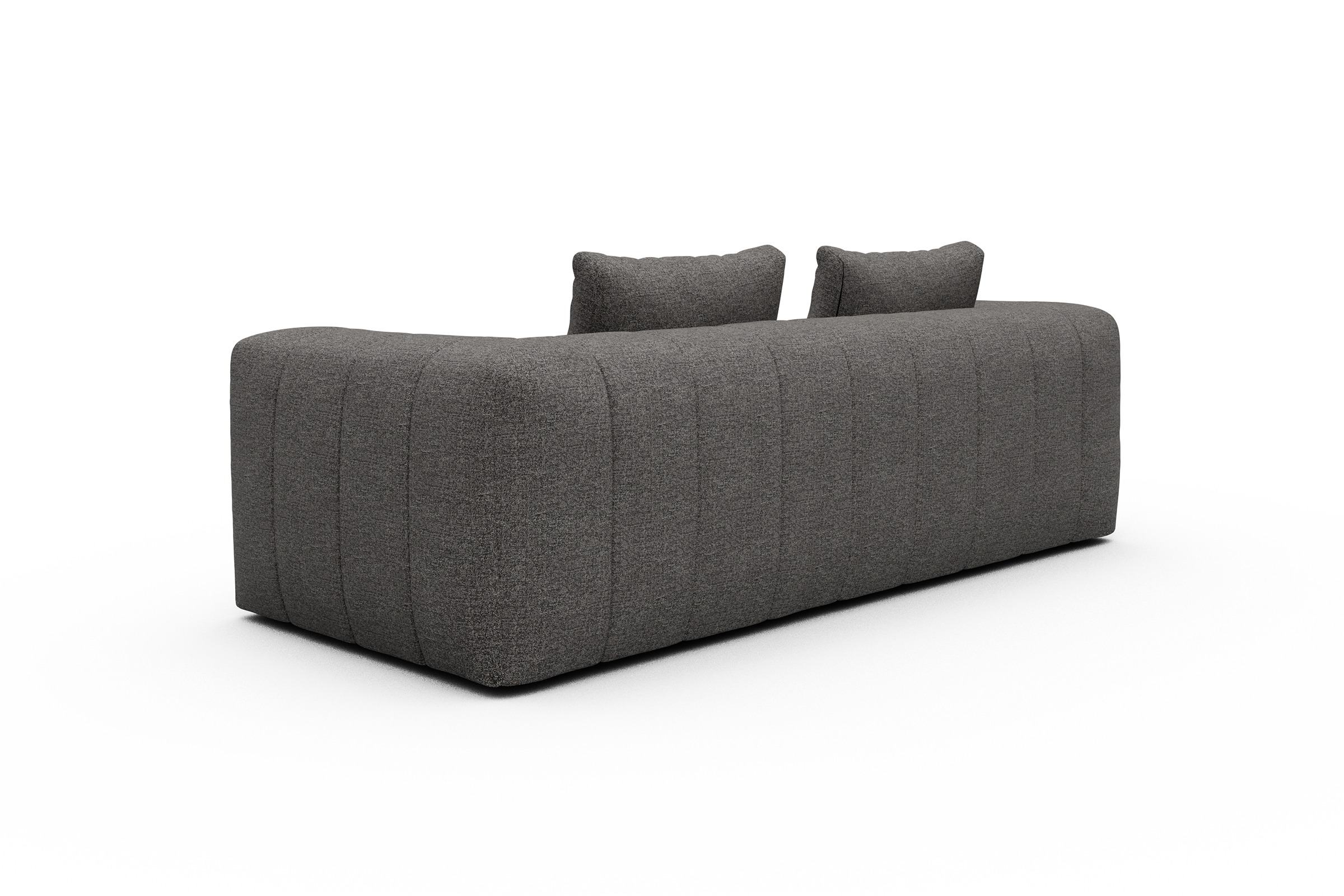 Sofa Hugo 3-Sitzer Carreno-Salt-and-Pepper