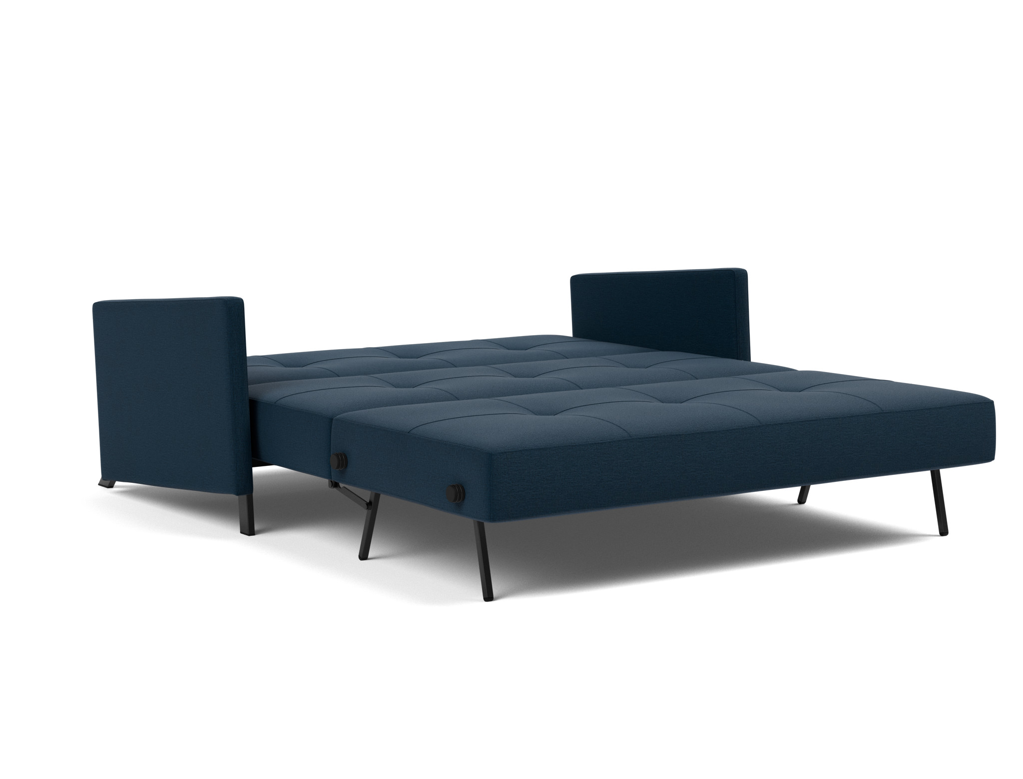 Schlafsofa Cubed mit Armlehnen 160 Flachgewebe Mixed Dance 528-Blue