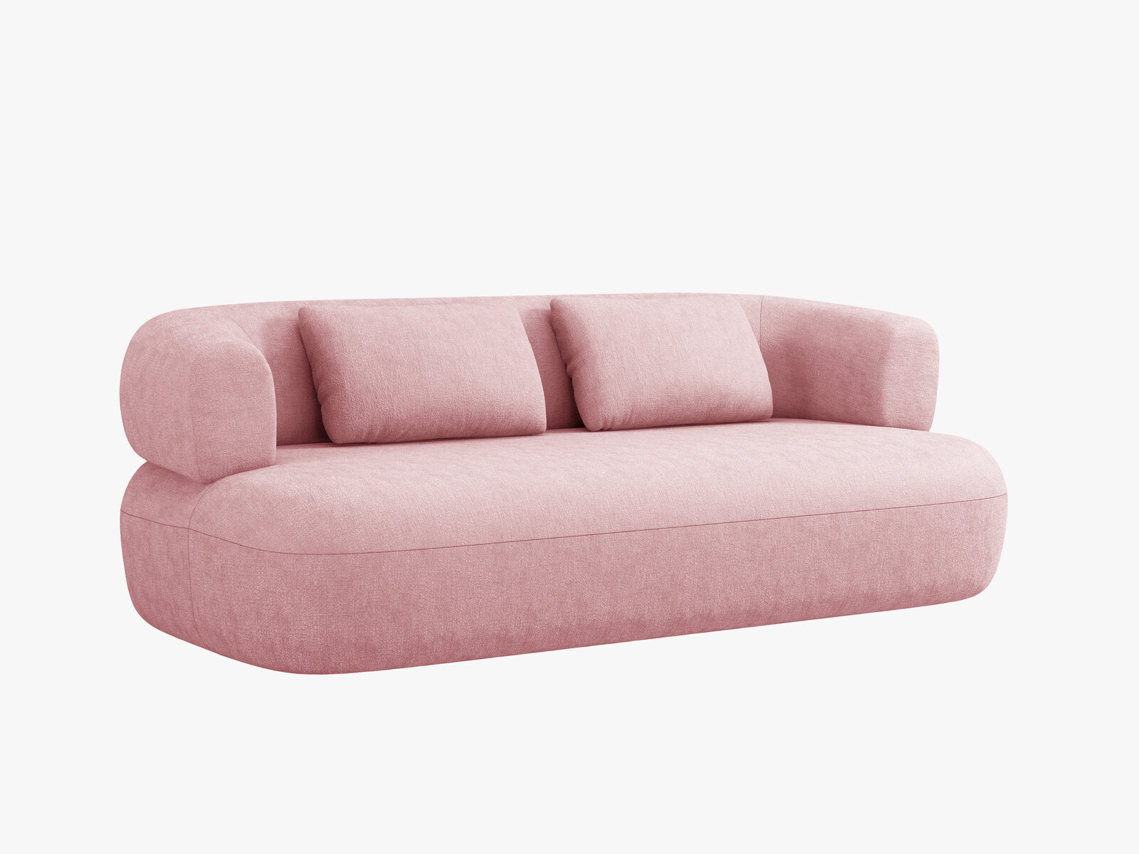 Micadoni Sofa Jenny 2-Sitzer Chenille Perfect Harmony Rosa