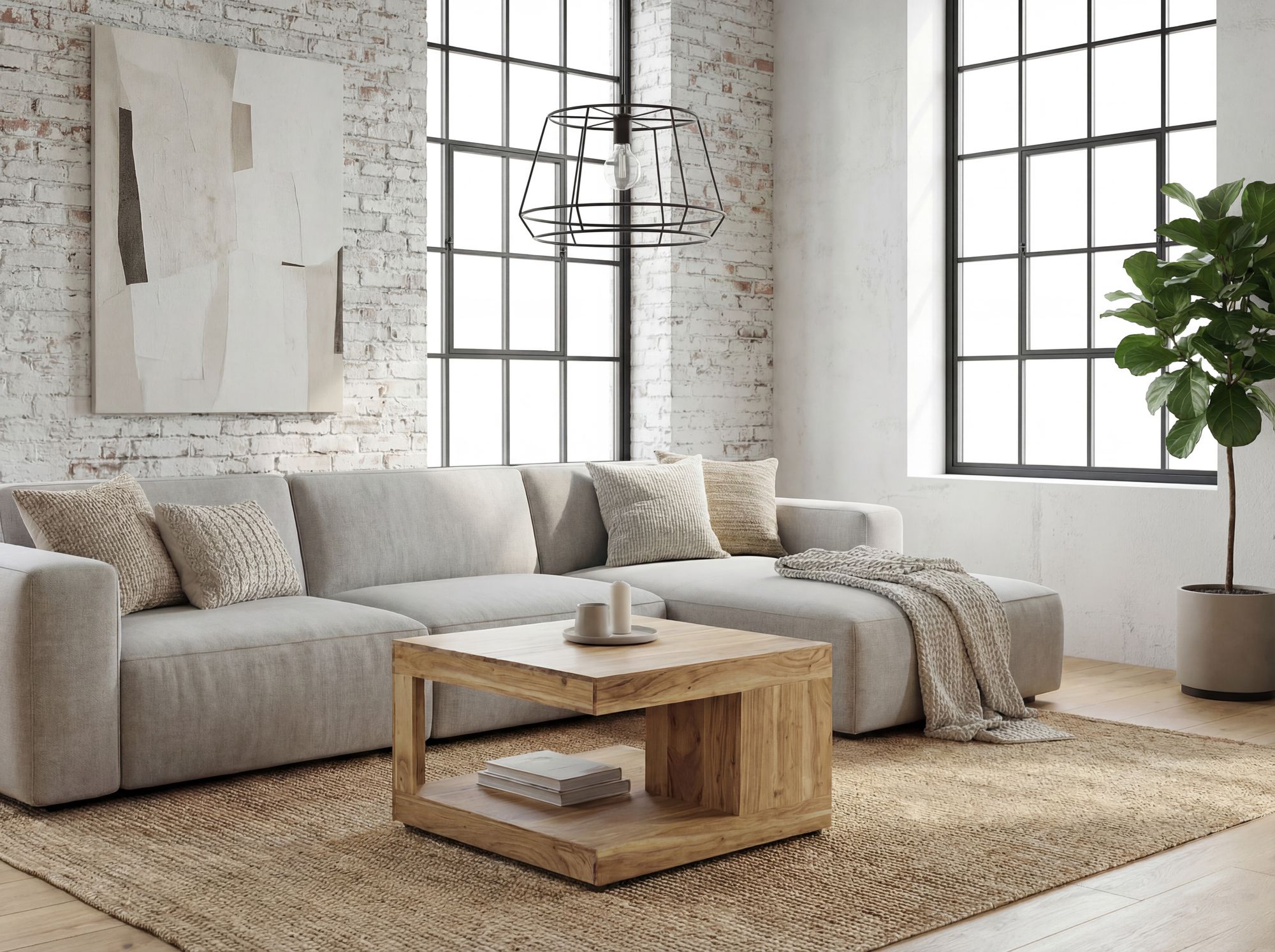 Couchtisch Valldal Massivholz Akazie 60 × 60 × 39,5 cm