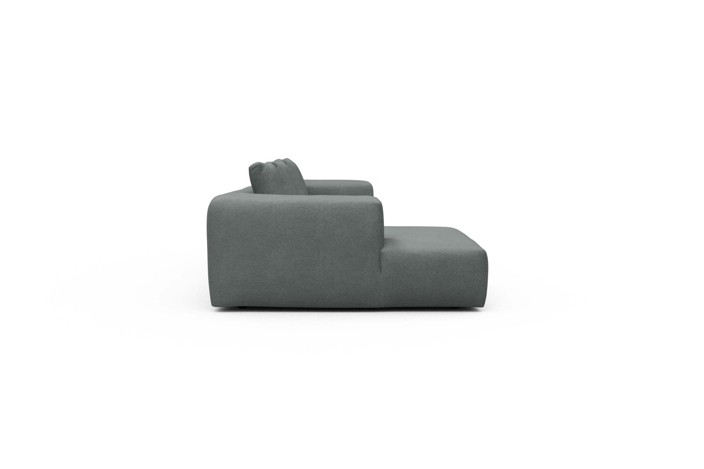 Ecksofa Fred Chaiselongue links mit 2,5-Sitzer Denari-Soft-Grey