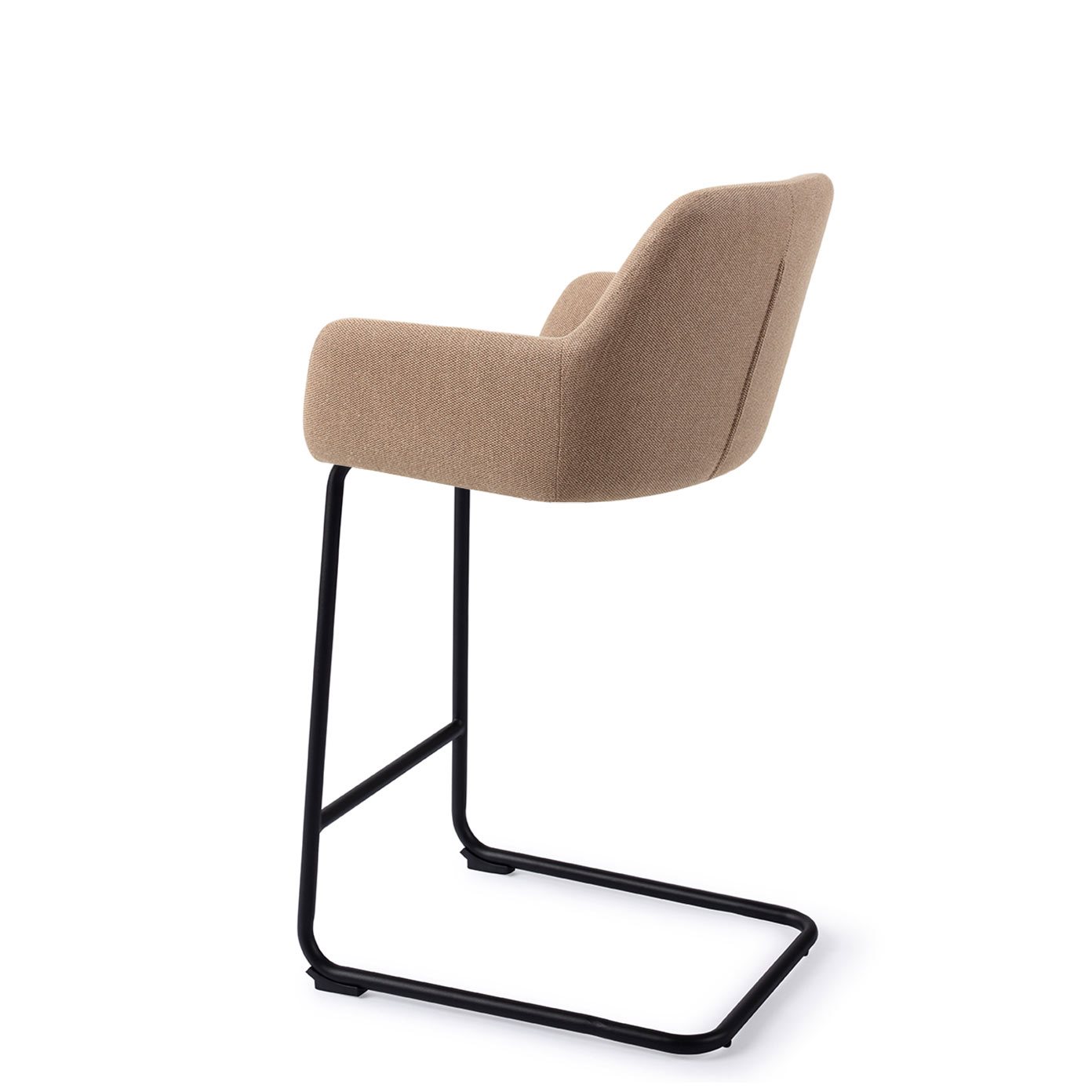 Jesper Home Barhocker Hiroo Whisper-Wheat Arch Schwarz Barhöhe (75cm)