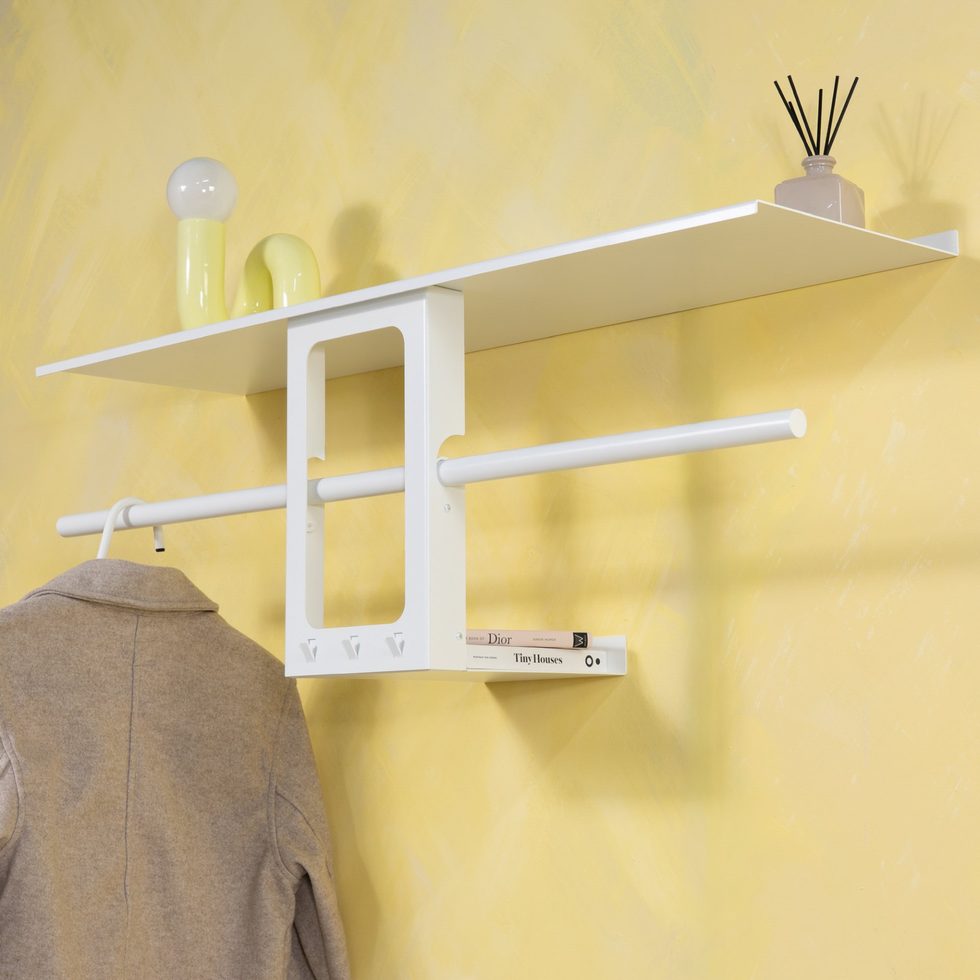 Spinder Design Wandgarderobe Luno Small 100 Weiß