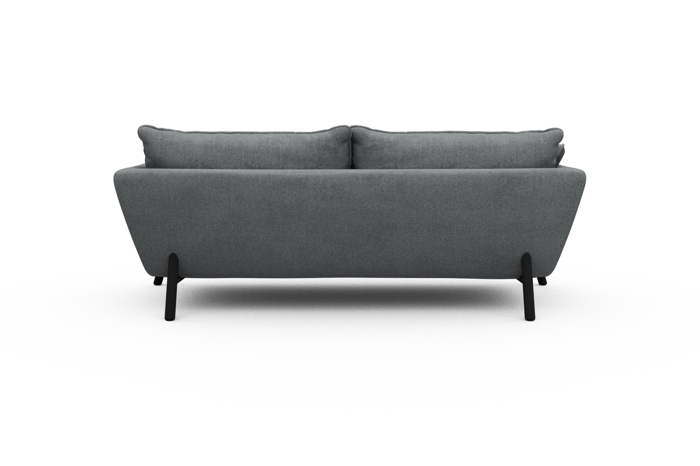 Sofa Emil PREMIUM 3-Sitzer Beinfarbe Eiche Schwarz Casone-Gravel-Grey