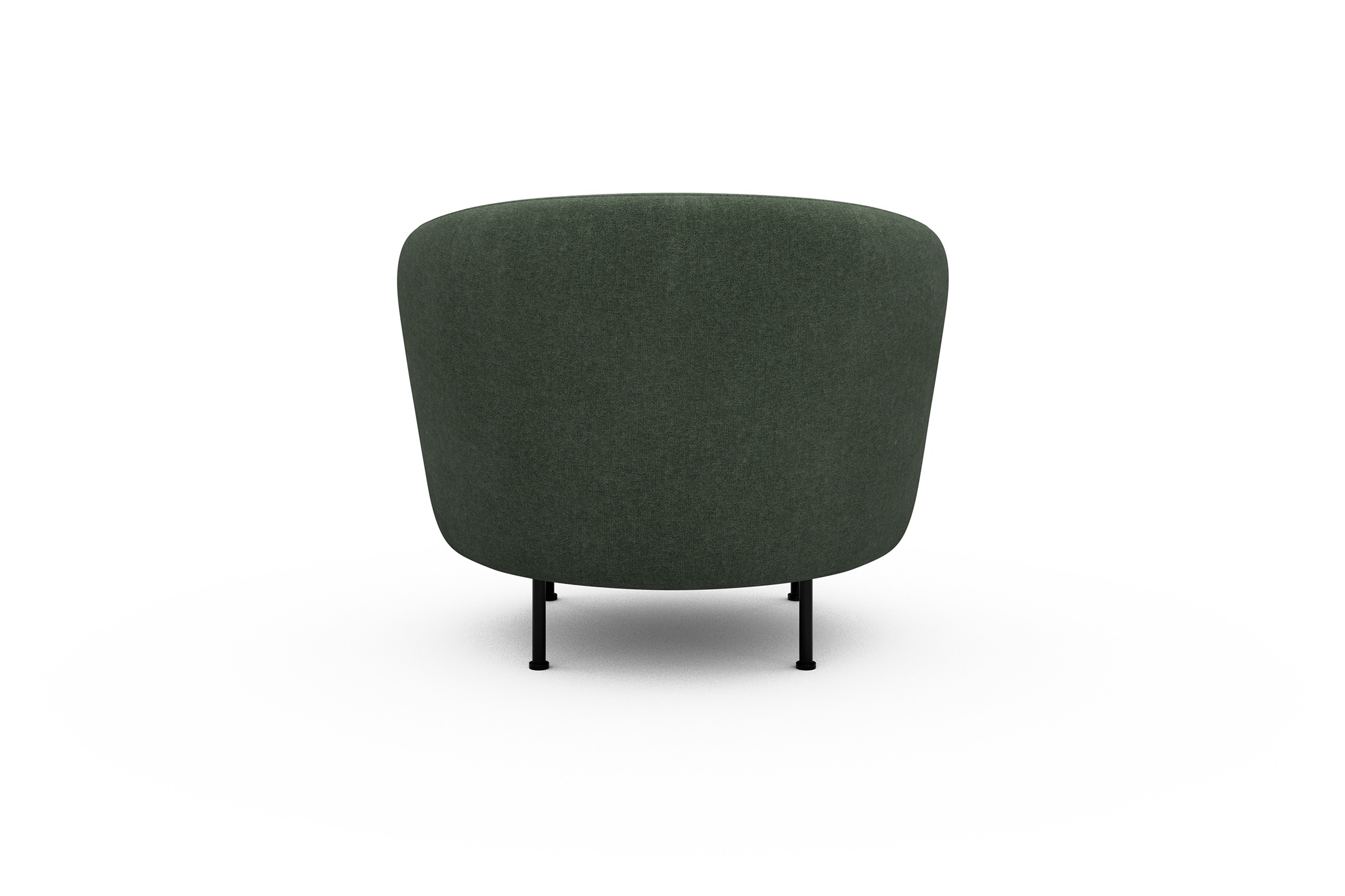 Sessel Ronda Metallbeine Schwarz Casone-Forest-Green