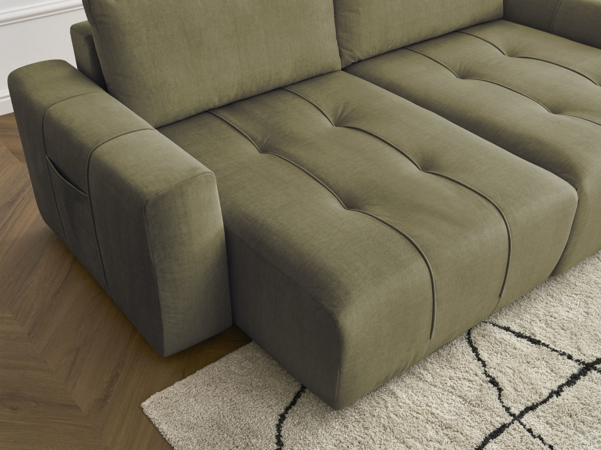 Bobochic Arsene Sofa 4-Sitzer Samt Grün