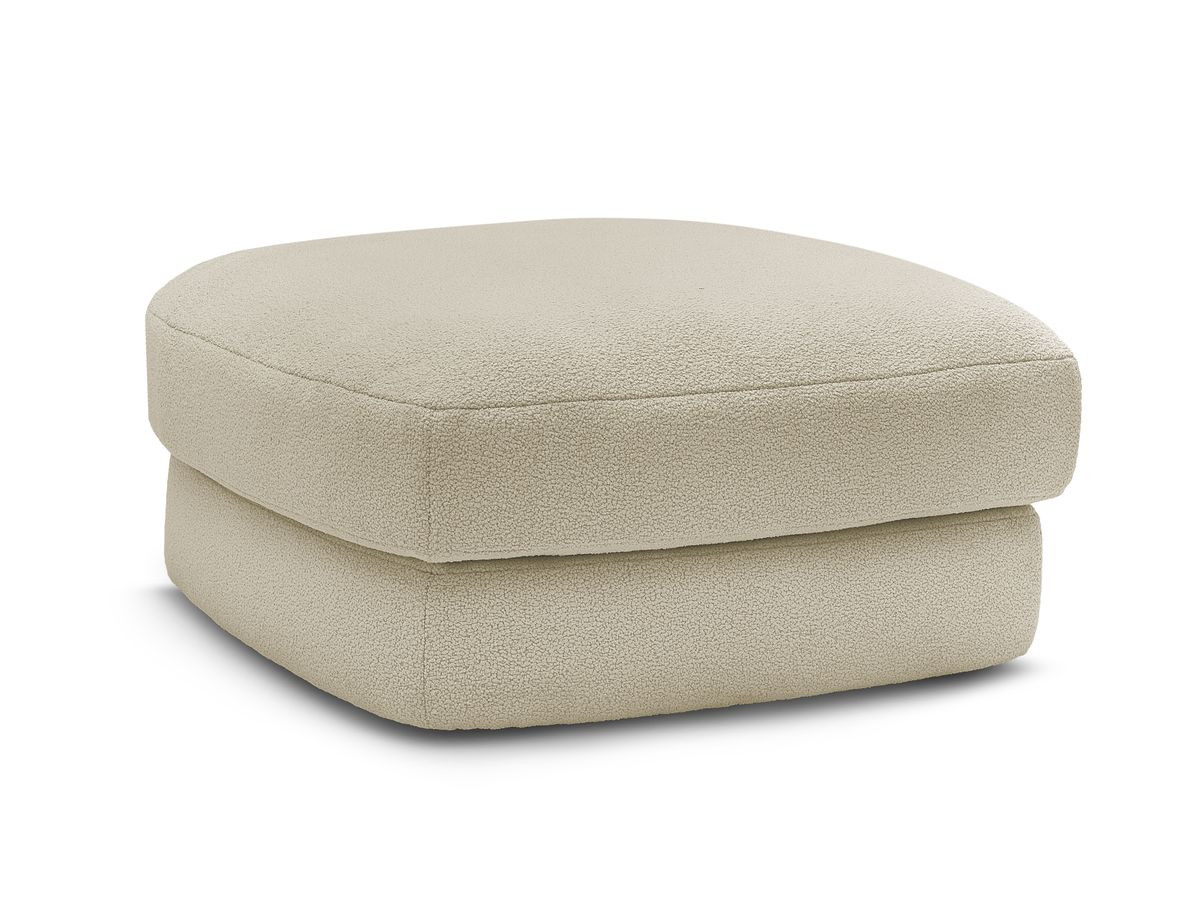 Bobochic Leonore Pouf Bouclé-Stoff Beige