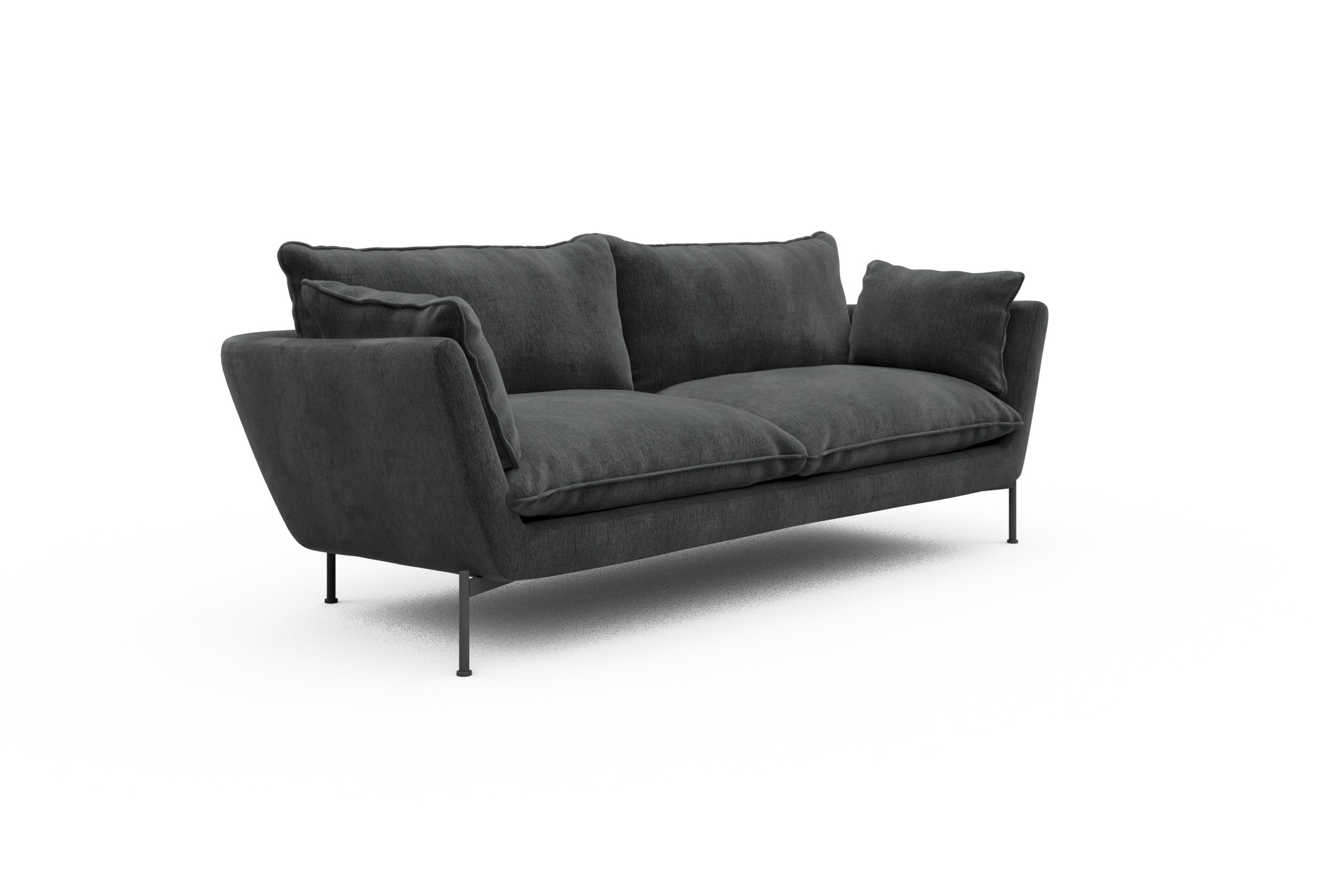 Sofa Anton PREMIUM 3-Sitzer Smooth-Deep-Warm-Grey