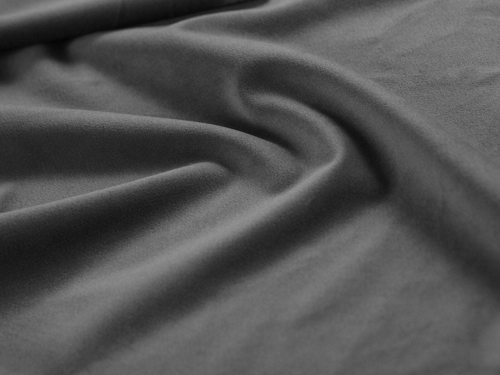 Micadoni Bett Jolene Samt Grau 140x200