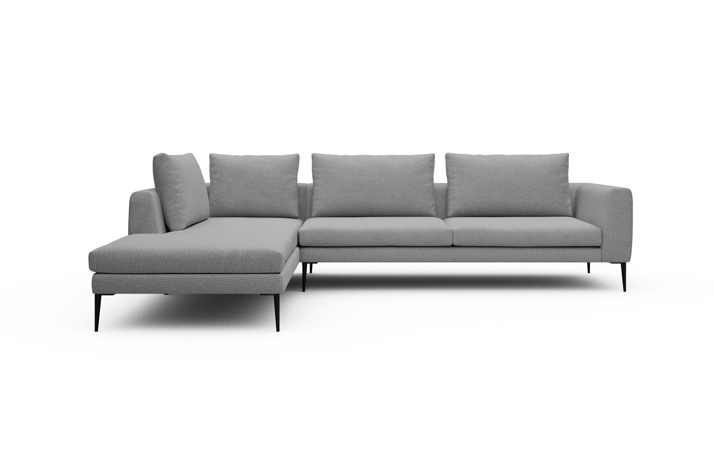 Skandi Home Ecksofa Paul Relax-Ecke rechts mit 3-Sitzer Sama-Grey moebelfaktor