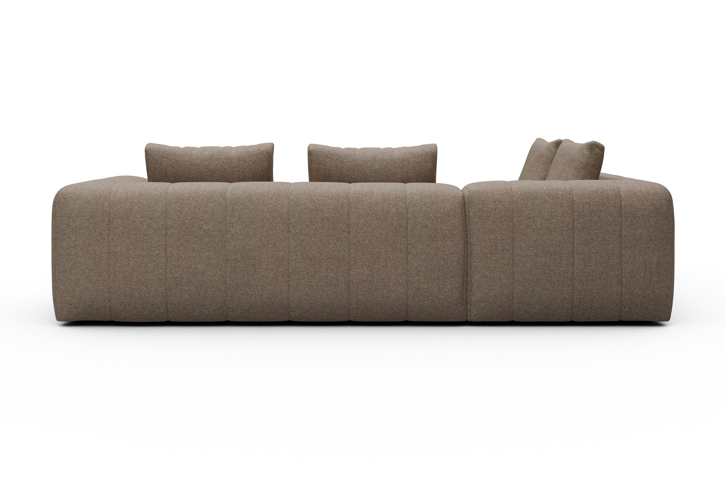 Ecksofa Hugo 2x 2,5-Sitzer Armlehne rechts Sama-Antelope