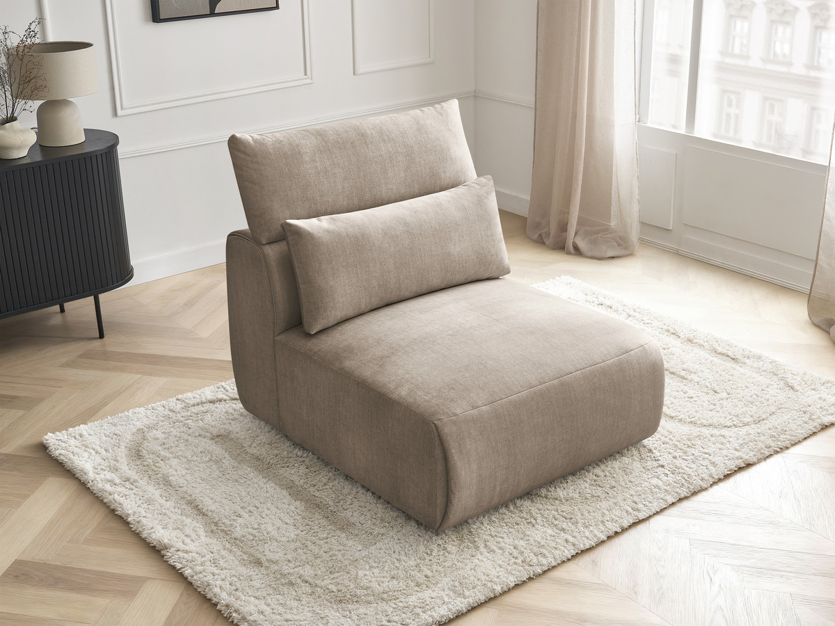 Bobochic Jana Sofamodul 1-Sitzer Samt Taupe