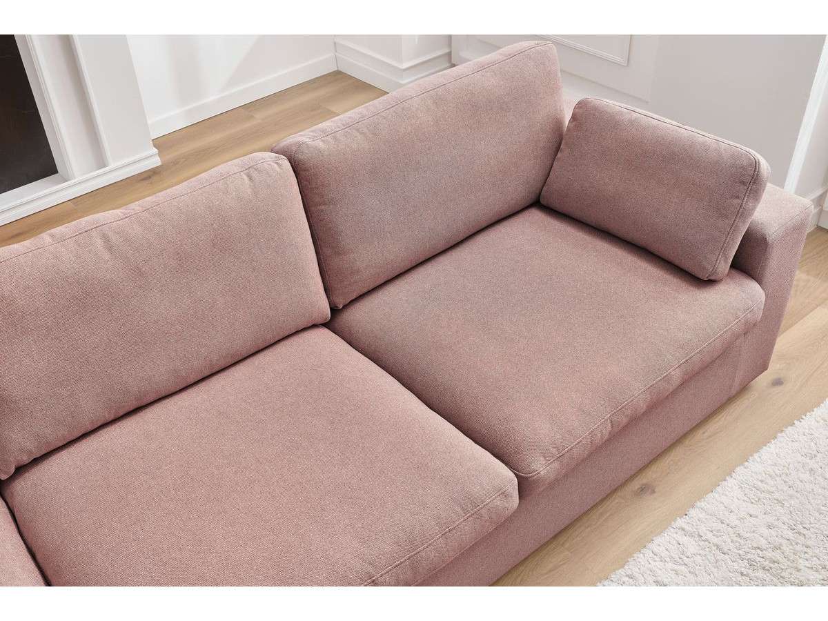 Bobochic Belair Sofa 4-Sitzer Stoff Rosa