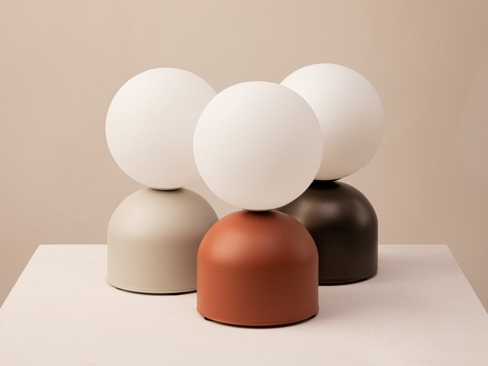 Micadoni Ely Tischlampe Braun