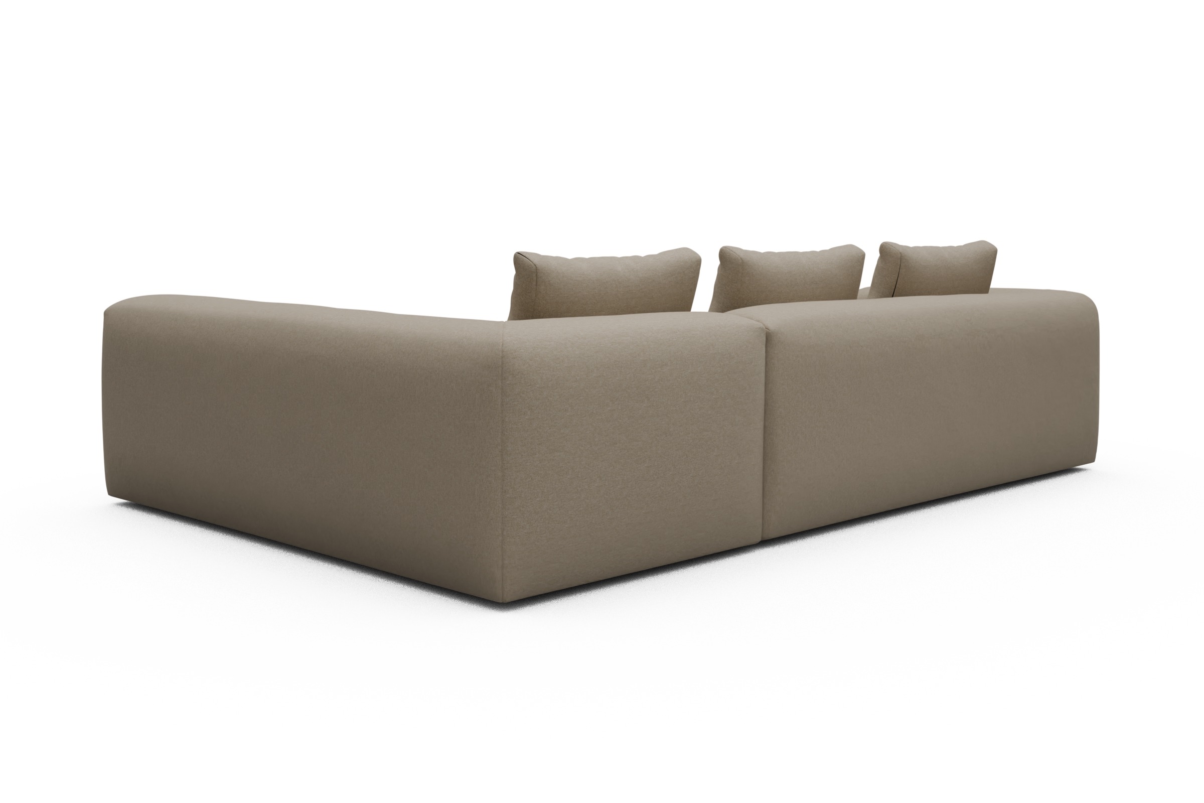 Ecksofa Fred 2x 2,5-Sitzer rechts offen Satya-Natural