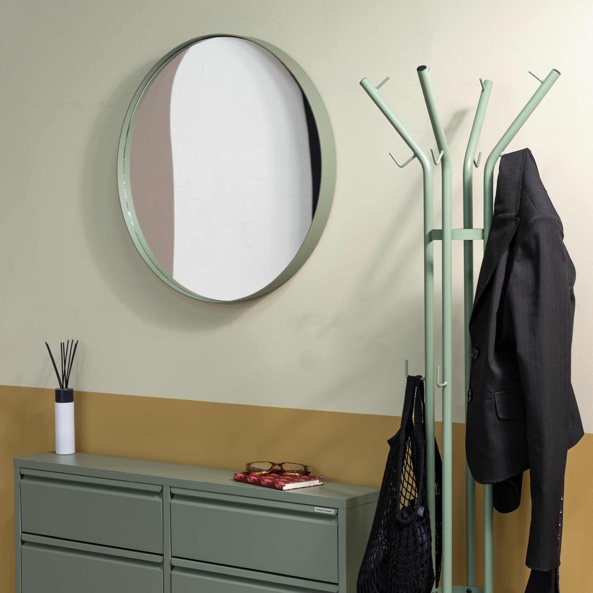 Spinder Design Garderobenständer Charly Dusty Green