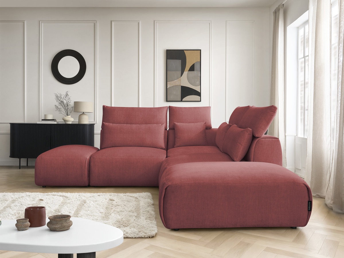 Bobochic Jana Ecksofa Samt Orange