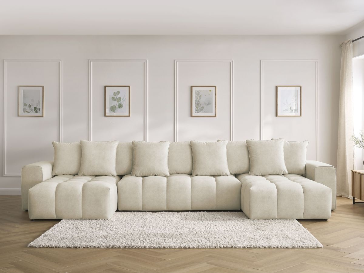 Bobochic Mont-blanc Wohnlandschaft Samt Beige