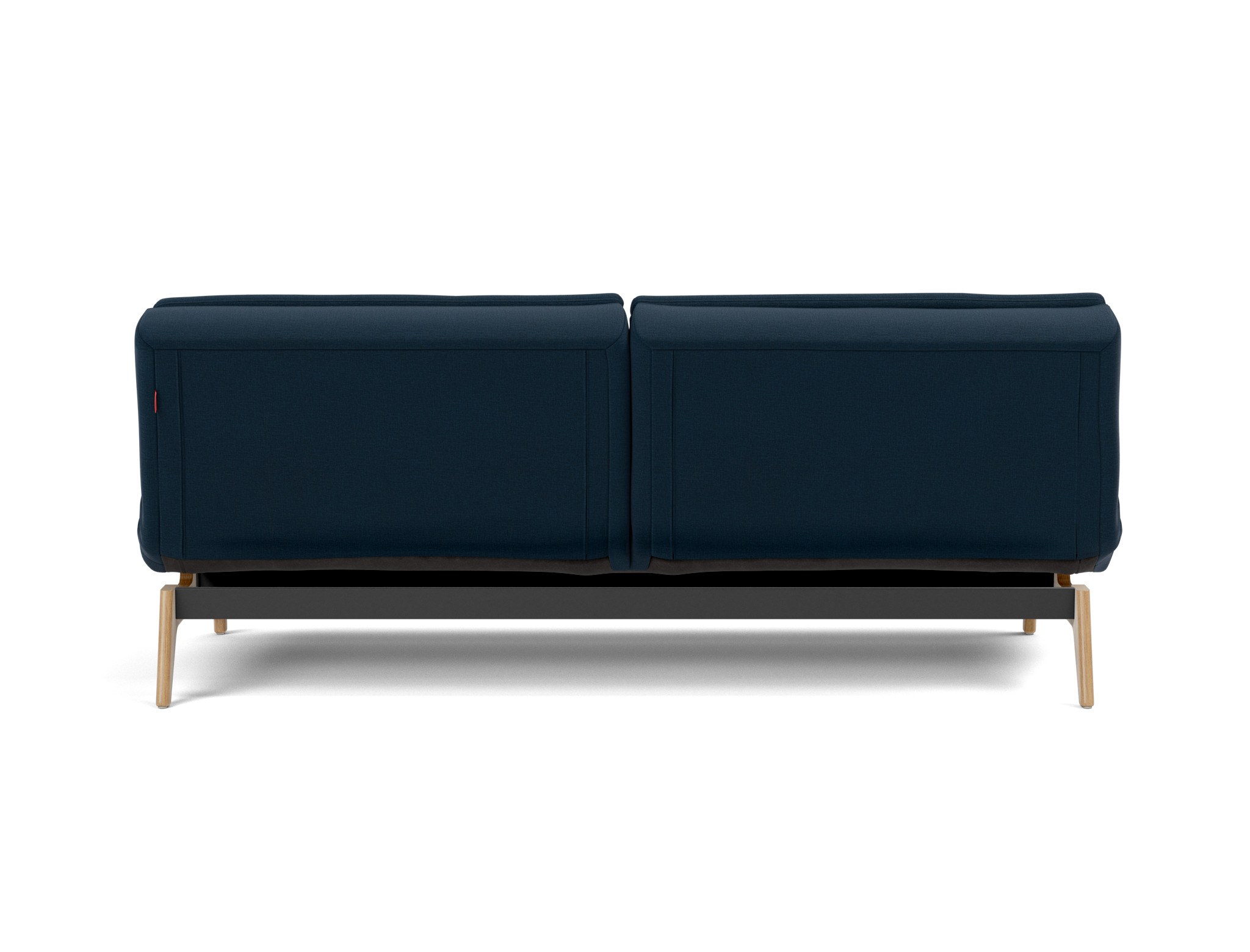 Schlafsofa Dublexo Flachgewebe Mixed Dance 528-Blue Beine Eiche