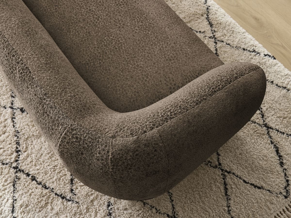 Bobochic Celine Sofa 2-Sitzer Strukturstoff Braun
