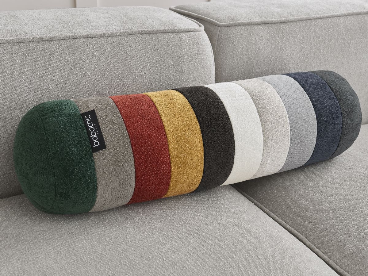 Bobochic Zephyr Sofa 2-Sitzer Strukturstoff Hellgrau