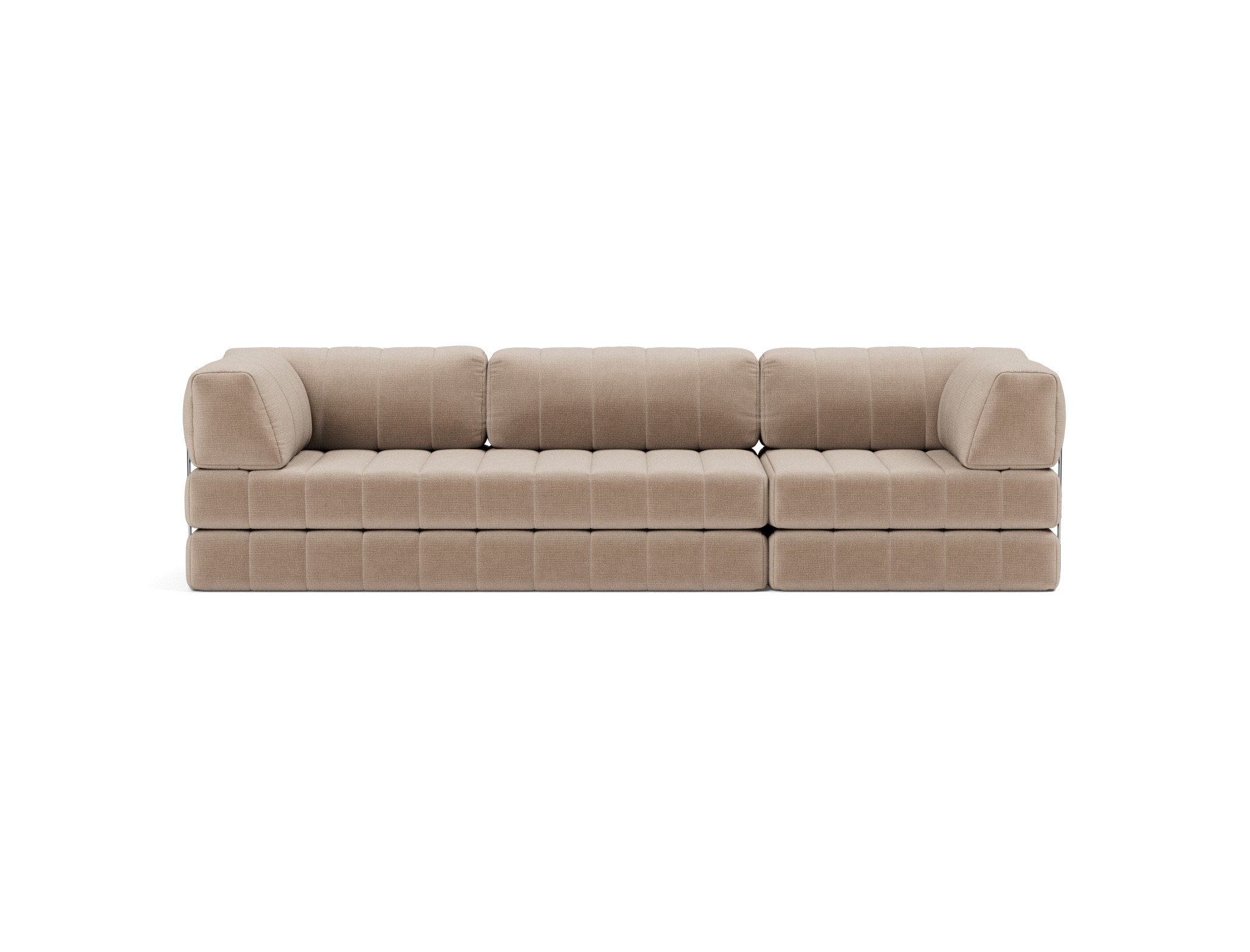 Schlafsofa CozyPad Grand mit Armlehnen Chenille Esina 417-Mocha