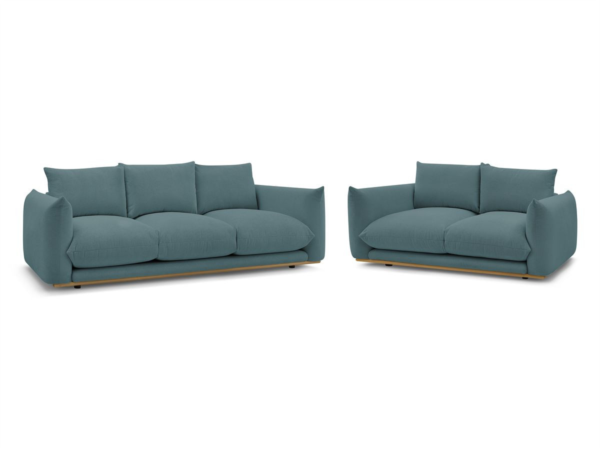 Bobochic Ernest Sofa 5-Sitzer Stoff Dunkelblau