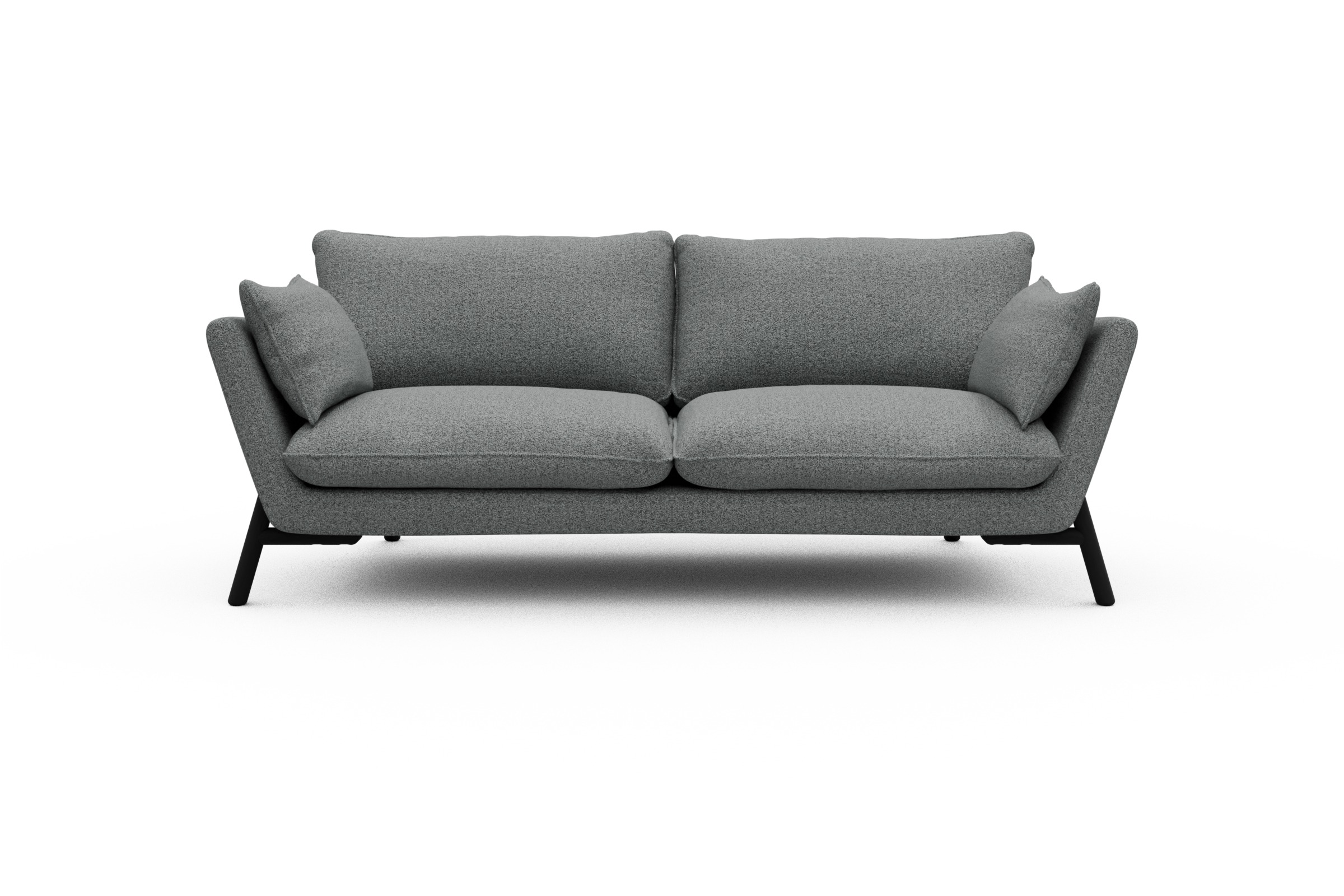 Skandi Home Sofa Emil 3-Sitzer Beinfarbe Eiche Schwarz Aivi-Gravet-Grey moebelfaktor