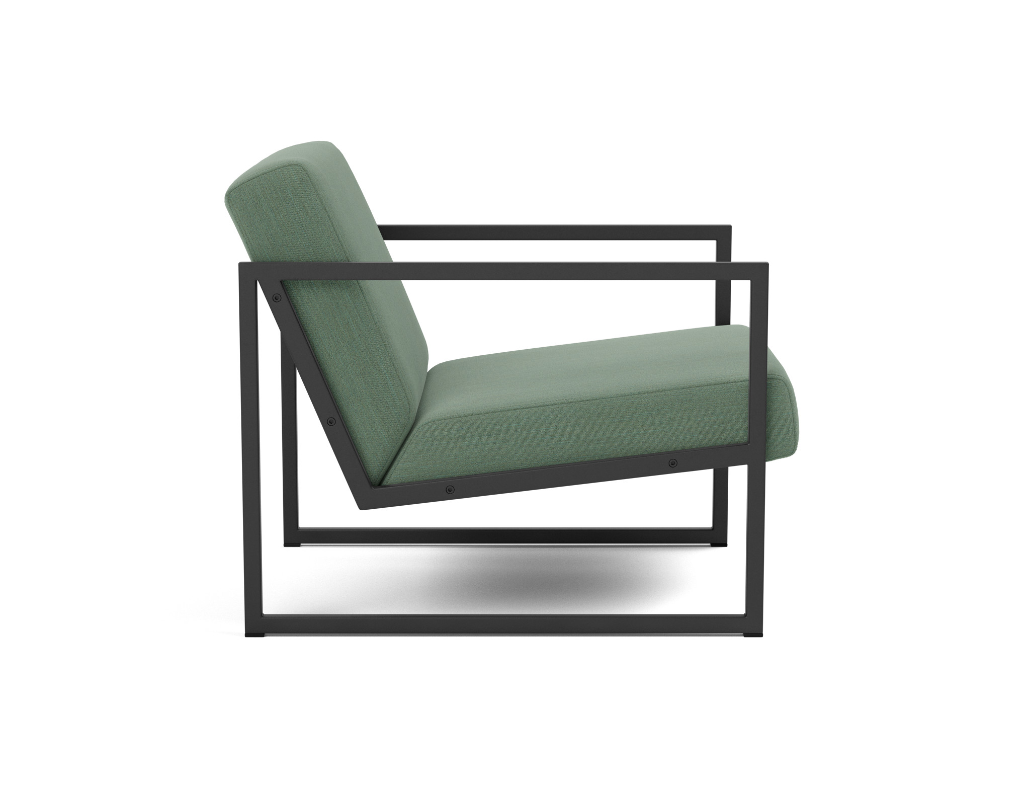 Sessel Vikko mit Armlehnen Flachgewebe Elegance 518-Green
