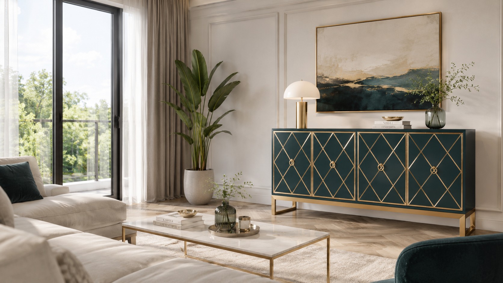 Livin Hill Sideboard Stilig Flaschengrün