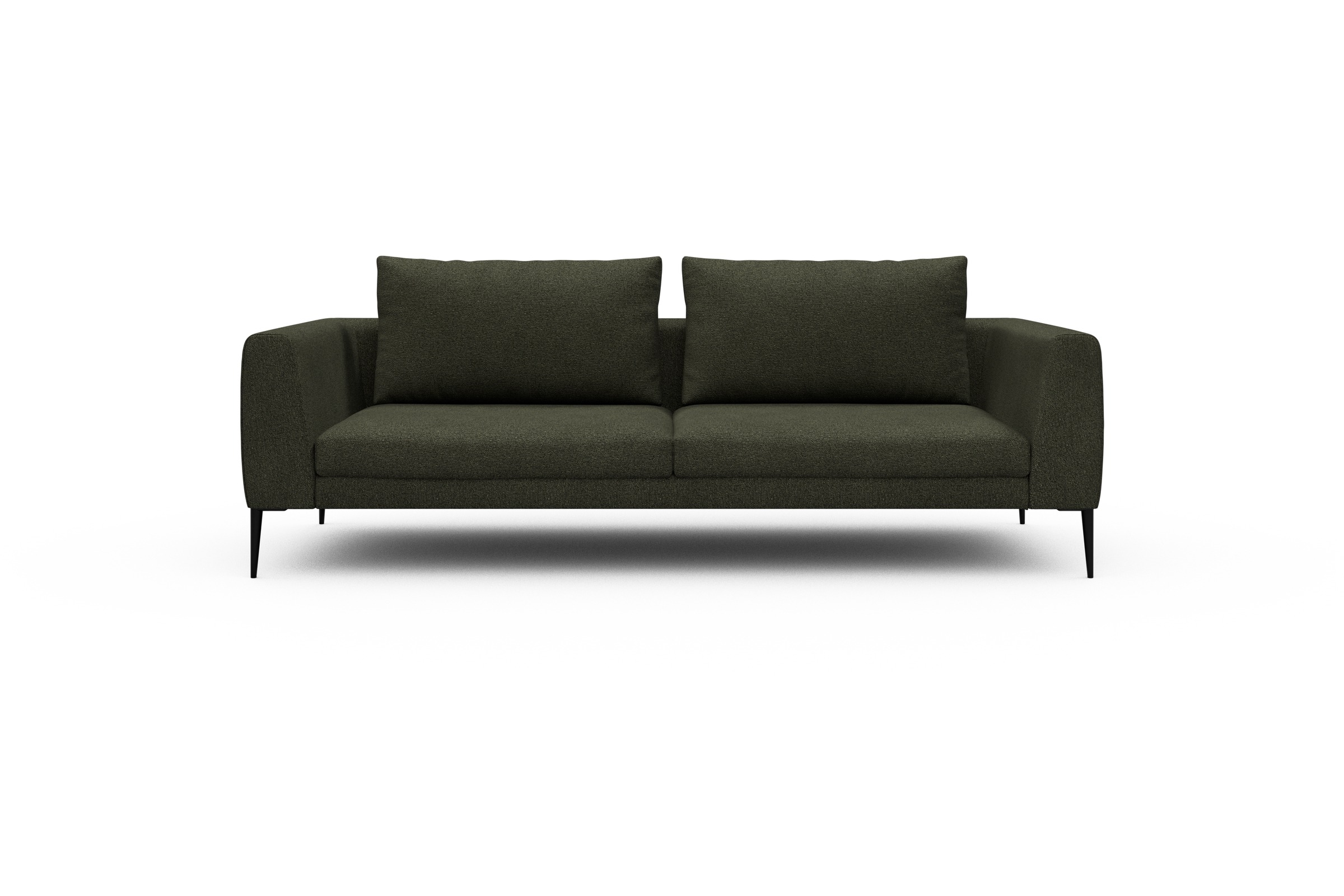 Skandi Home Sofa Paul 3-Sitzer Boucle-Forest-Green moebelfaktor